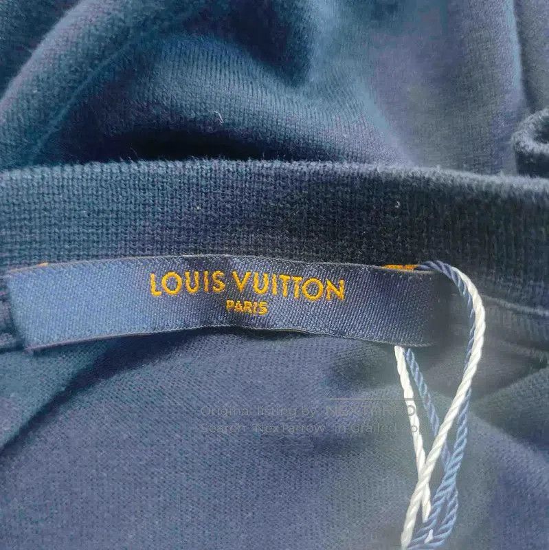 Louis Vuitton Louis Vuitton Navy Cotton Women's T. Size M / US 6-8 / IT 42-44 - 3 Thumbnail