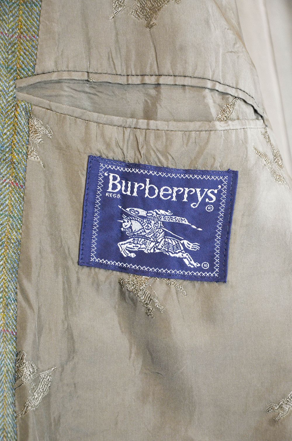 Burberry Burberrys’ Vintage Tweed Wool Blazer – Made in Germany - 52 Size 52R - 7 Thumbnail