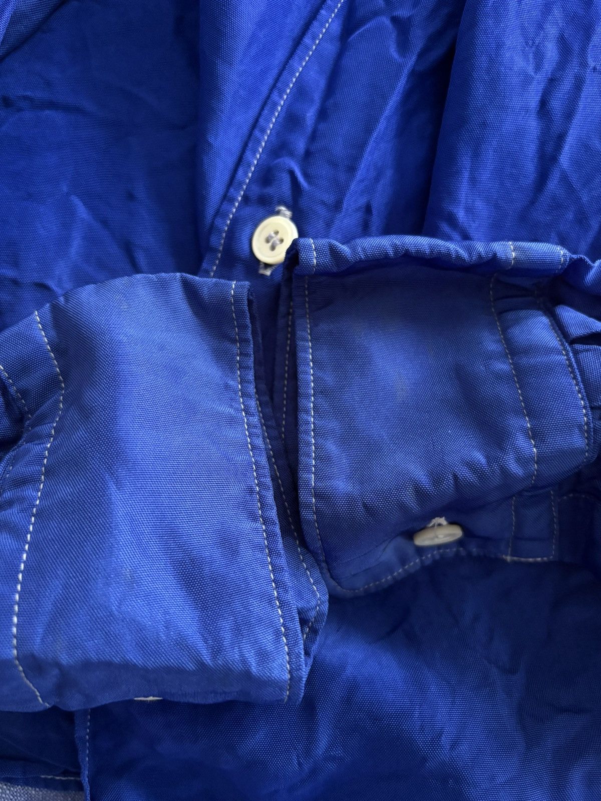 Comme des Garcons CDG Homme 2008 Textured Blue Shirt Size US XS / EU 42 / 0 - 8 Thumbnail