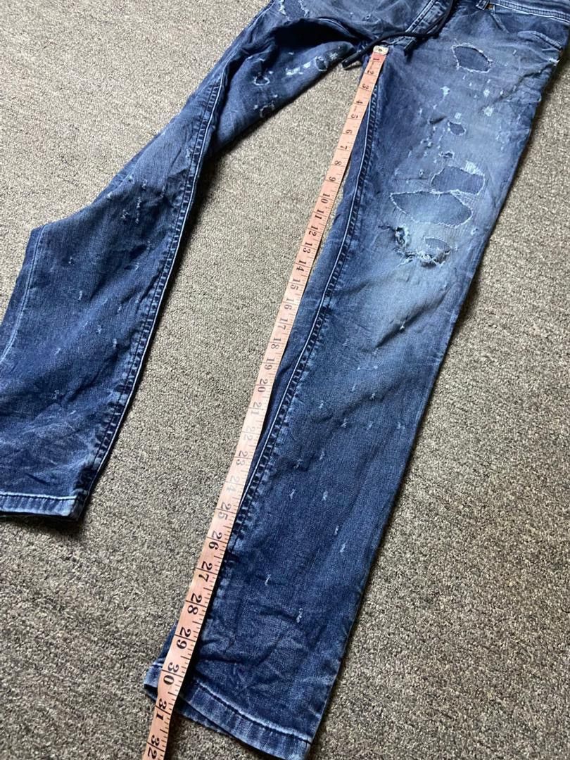 Diesel Diesel Thommer-T Distressed Slim Fit Jeans (175) Size US 29 - 7 Thumbnail