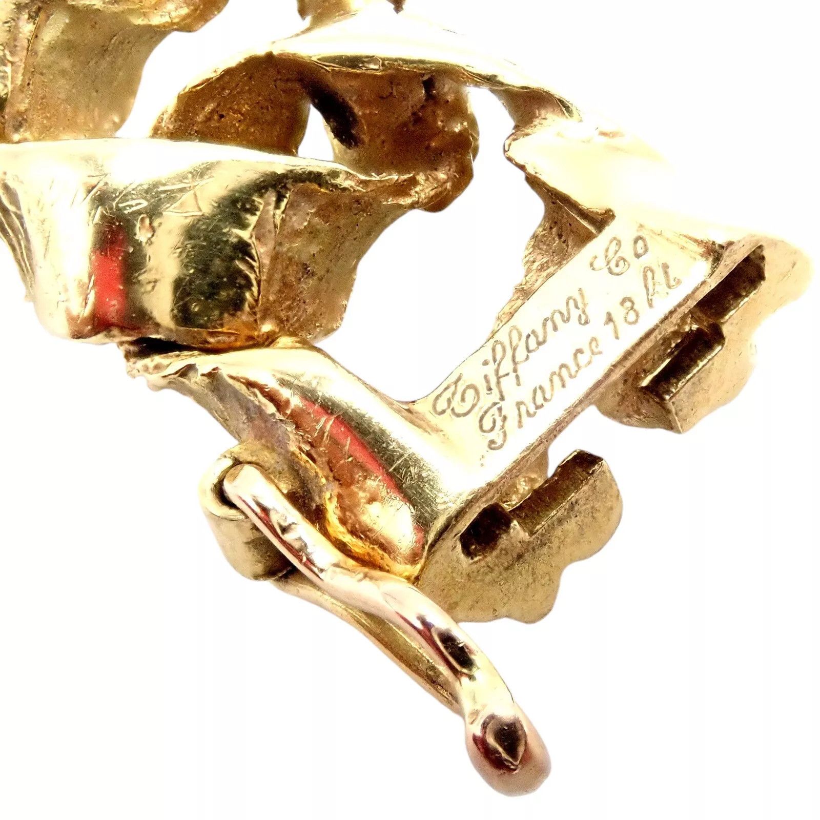 Tiffany & Co. 18k Yellow Gold France Ribbon Curb Bracelet 1987 Size ONE SIZE - 5 Thumbnail