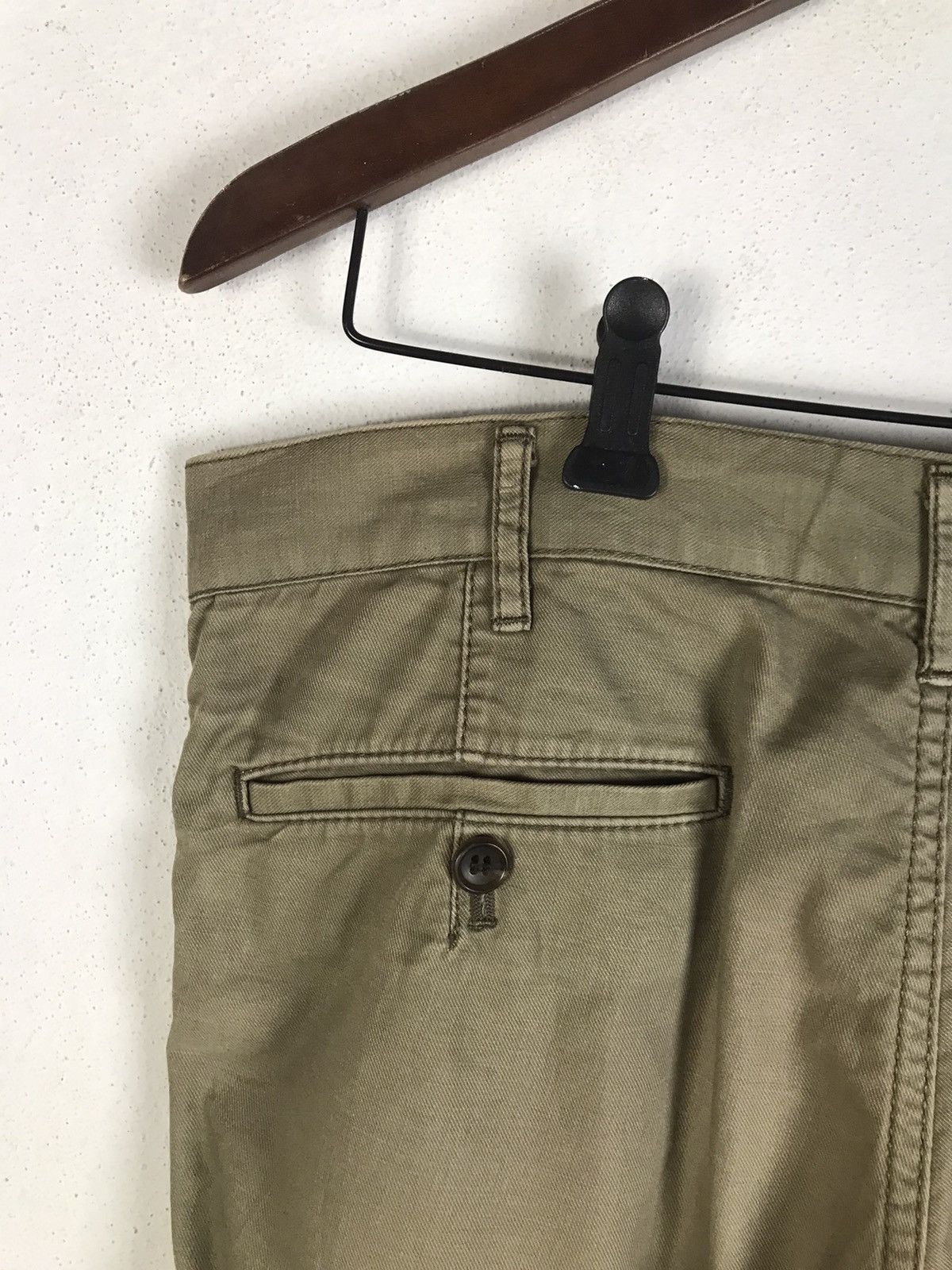 Comme des Garcons Homme AD2005 Comme des Garçons Homme Olive Patina Workwear Trouser Size US 33 - 13 Thumbnail
