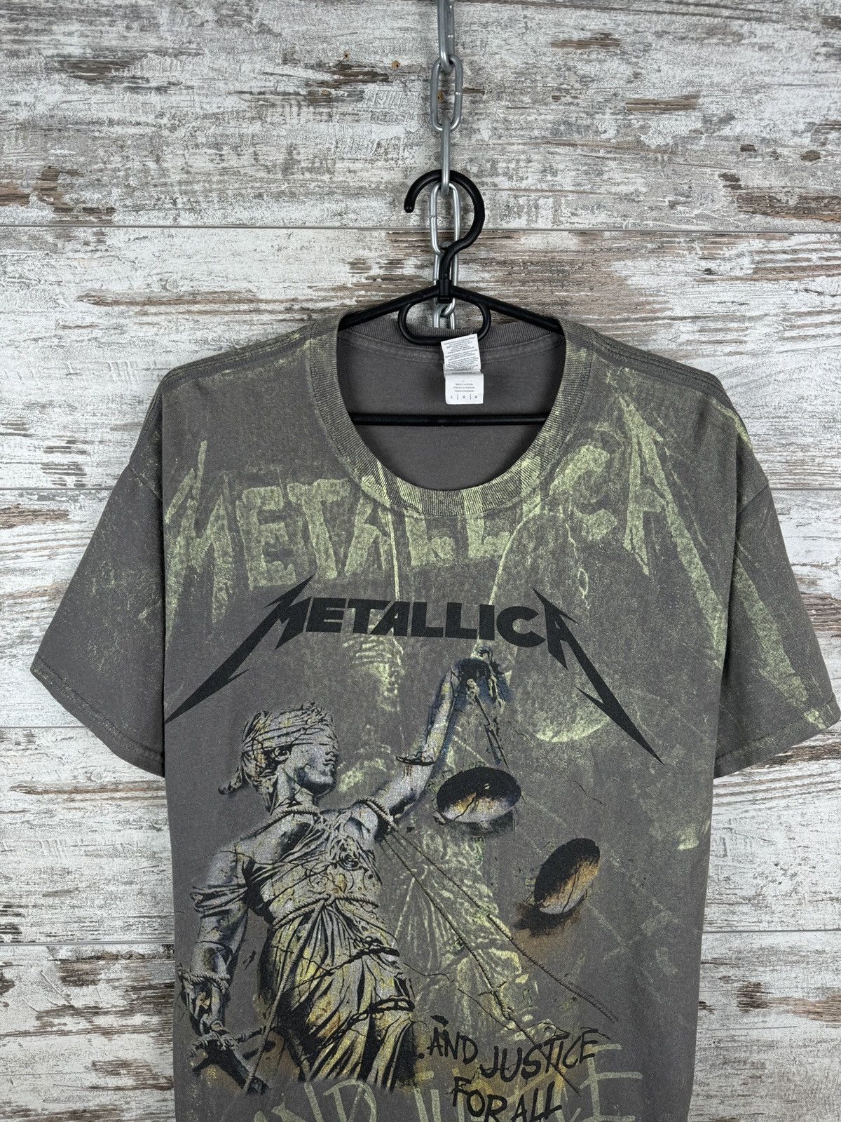 Band Tees Mens Vintage Metallica T-shirt Justice Neon all rock band Size US L / EU 52-54 / 3 - 3 Thumbnail