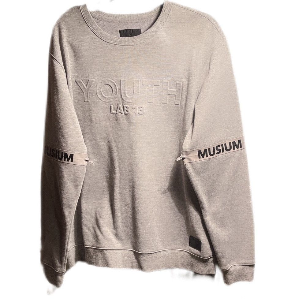 Musium Div. Musium Div grey crew neck casual polycotton blck sweatshirt Size US M / EU 48-50 / 2 - 1 Thumbnail