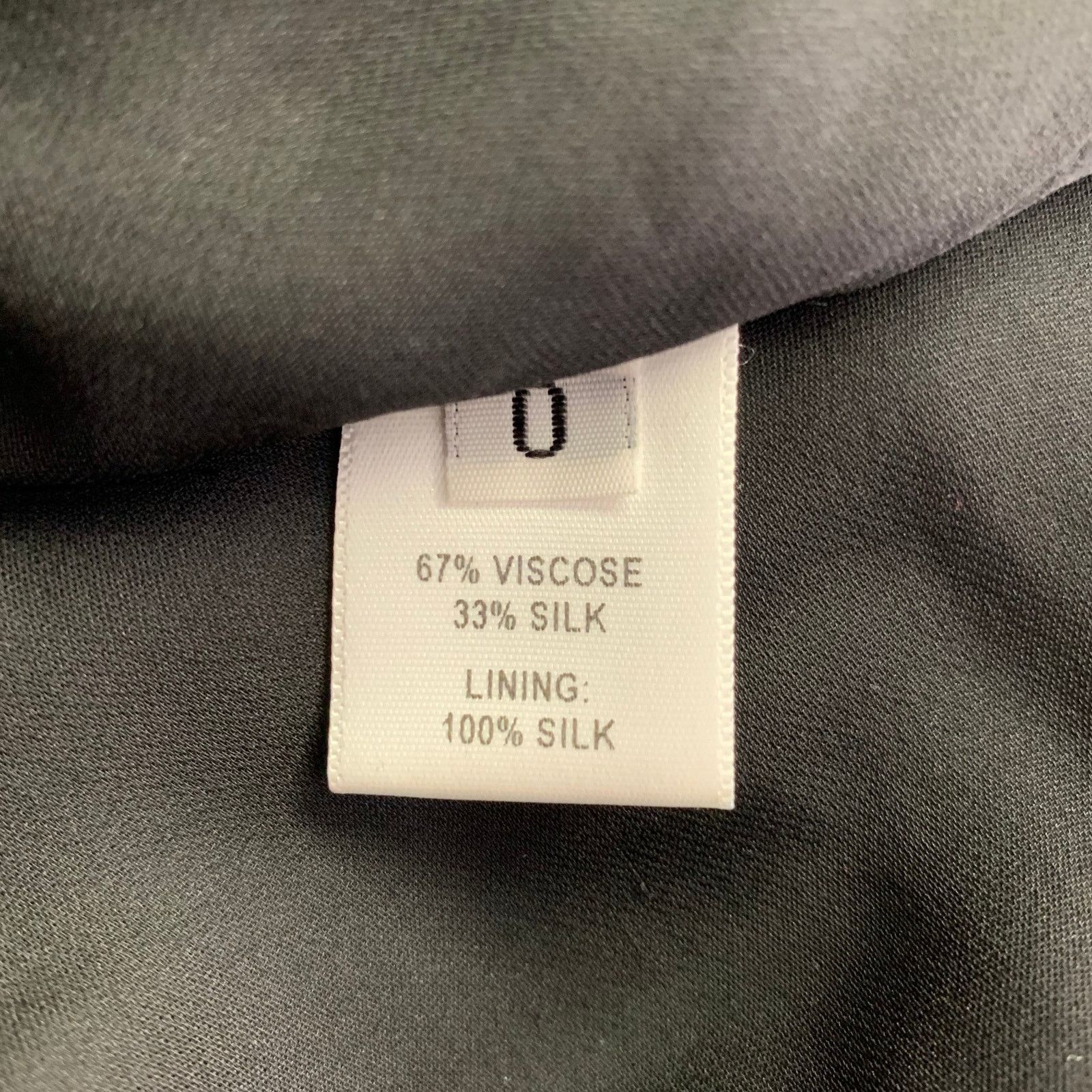 Prabal Gurung PRABAL GURUNG Purple Black Viscose Silk Long Sleeve Dress Size XS / US 0-2 / IT 36-38 - 6 Thumbnail