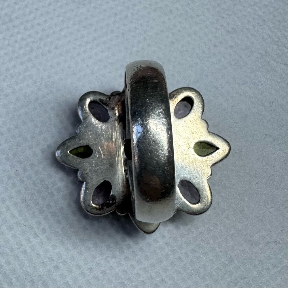 Other Vintage Doug Paulus 925 Sterling Silver Ring with Multicolo Size ONE SIZE - 5 Thumbnail