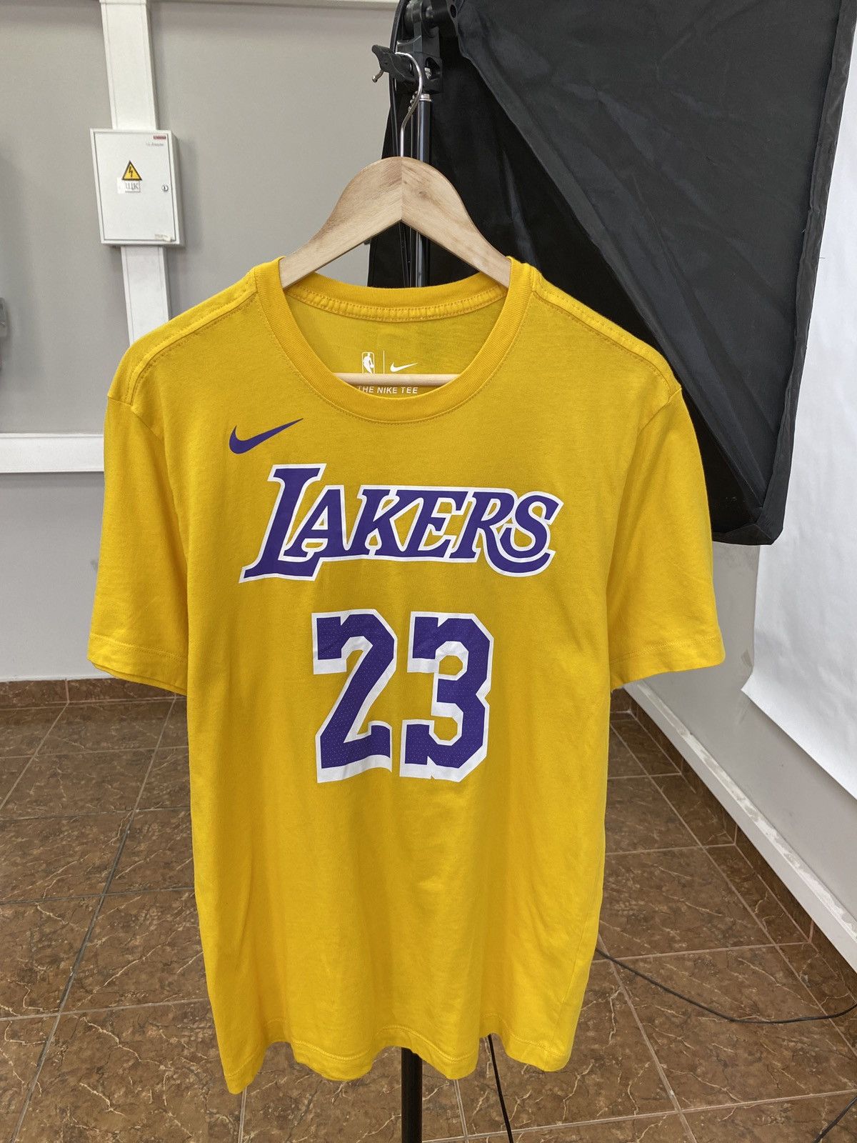 NBA 🇺🇸 Y2K Nike Lebron James 23 L. A. Lakers T-Shirt Y2K Just Don Size US M / EU 48-50 / 2 - 2 Thumbnail