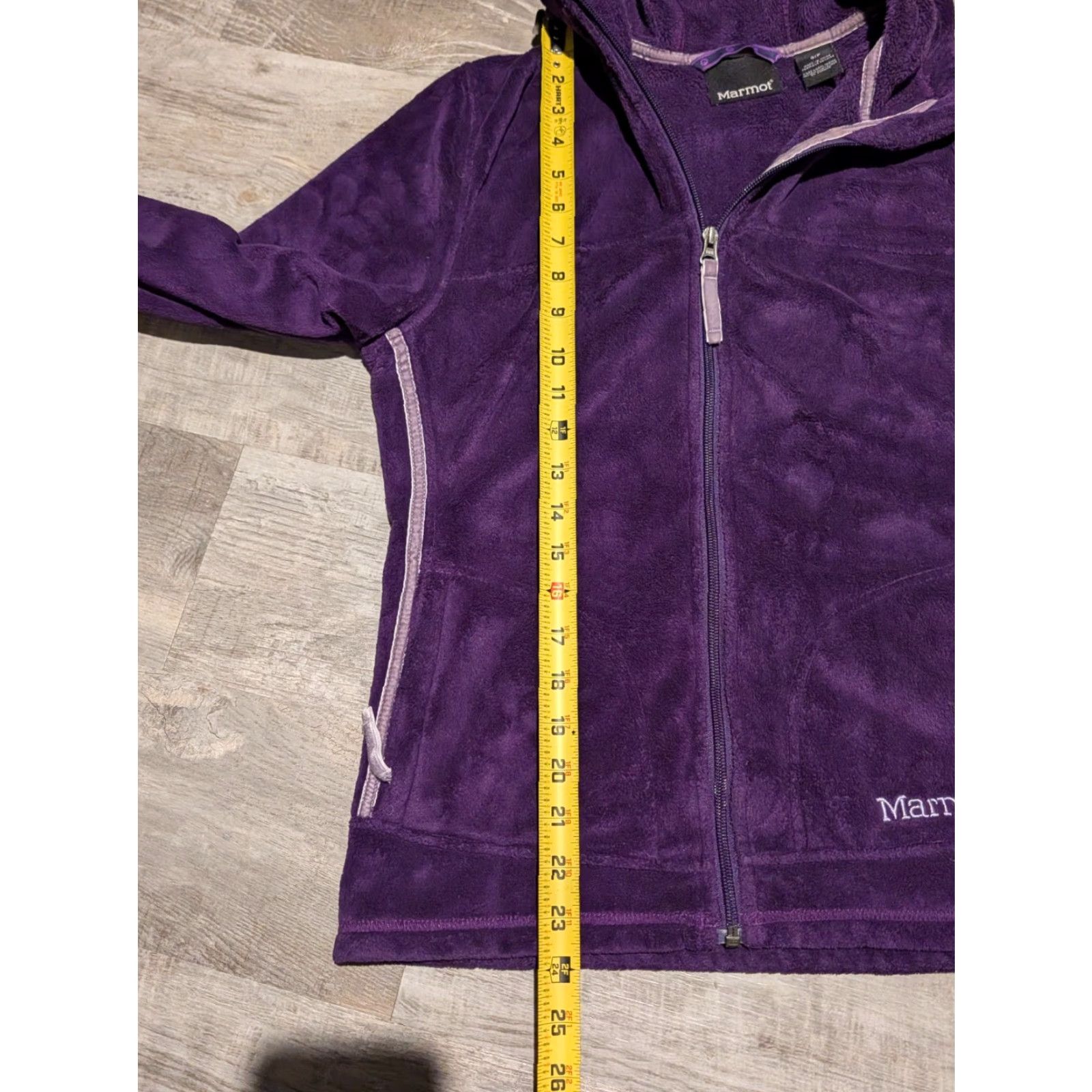 Marmot Marmot Womens S Plush Fleece Full Zip Jacket Hooded in Plum Purple, Purple, Zip, Pockets, Casual Outdoor Jacket Womens S Plum Purple Size S / US 4 / IT 40 - 7 Thumbnail