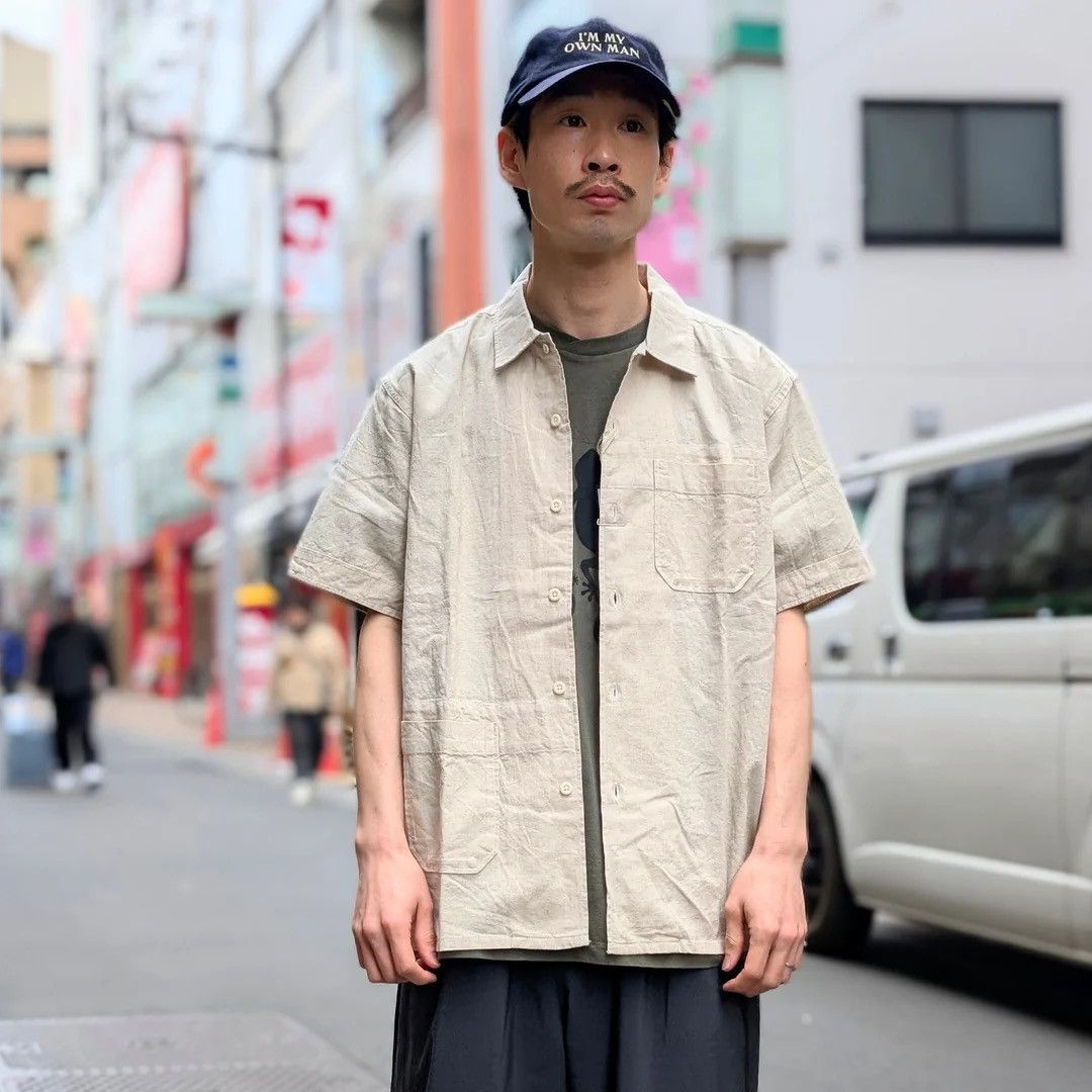 Engineered Garments Engineered Garments Camp Shirt Natural CL Sheeting XS Small Size US S / EU 44-46 / 1 - 7 Thumbnail