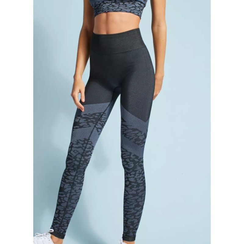Varley Varley Women's Emerson Seamless Gray Cheetah Print Leggings Size 30" / US 8 / IT 44 - 2 Thumbnail