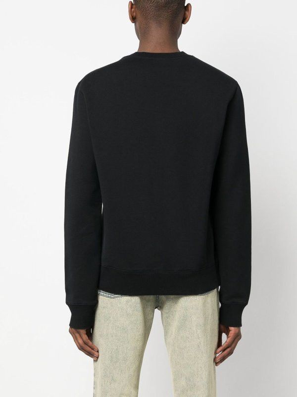 Lanvin oc11z0426 Logo Embroidered Sweatshirt in Black Size US M / EU 48-50 / 2 - 4 Thumbnail