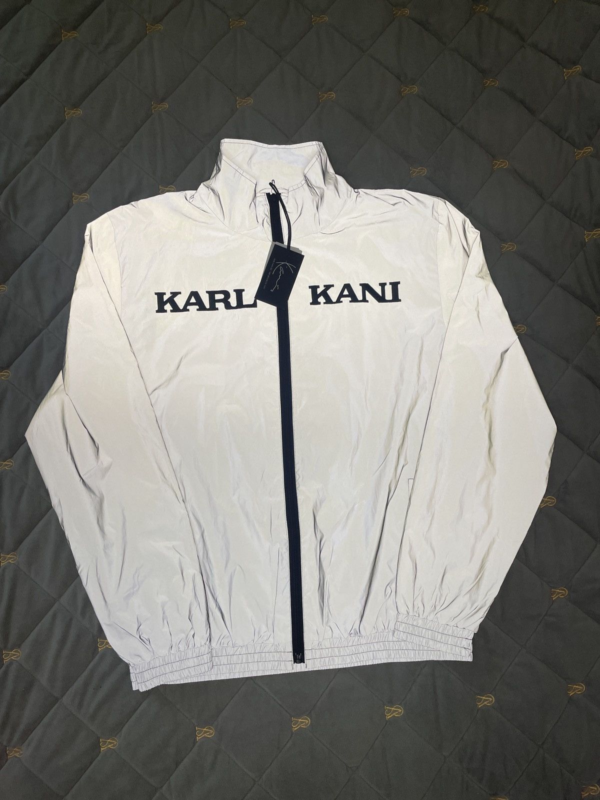image of Kani x Karl Kani Windbreaker Jacket 3M in Reflective, Men's (Size Large)