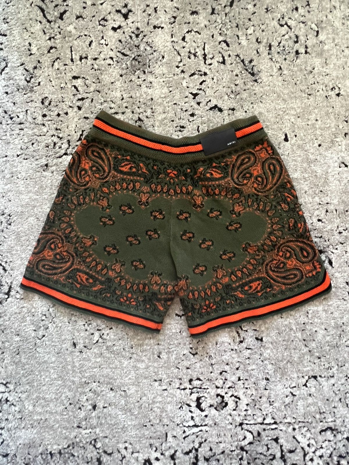 Amiri AMIRI KNIT PAISLEY SHORTS Size US 32 / EU 48 - 2 Thumbnail