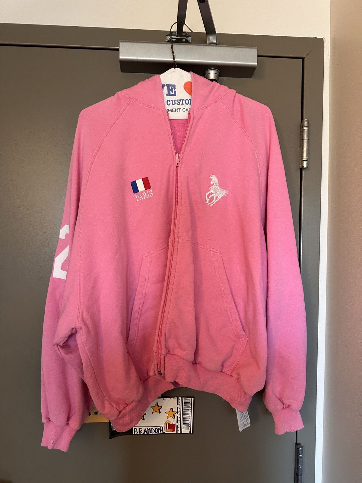 Balenciaga Balenciaga Polo Zip Pink FW22 | Grailed