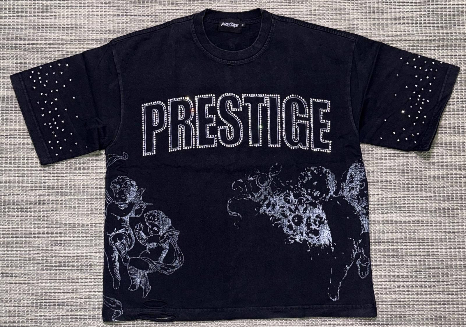 Other Prestige Distress Angel Rhinstone Tee Size US M / EU 48-50 / 2 - 1 Thumbnail