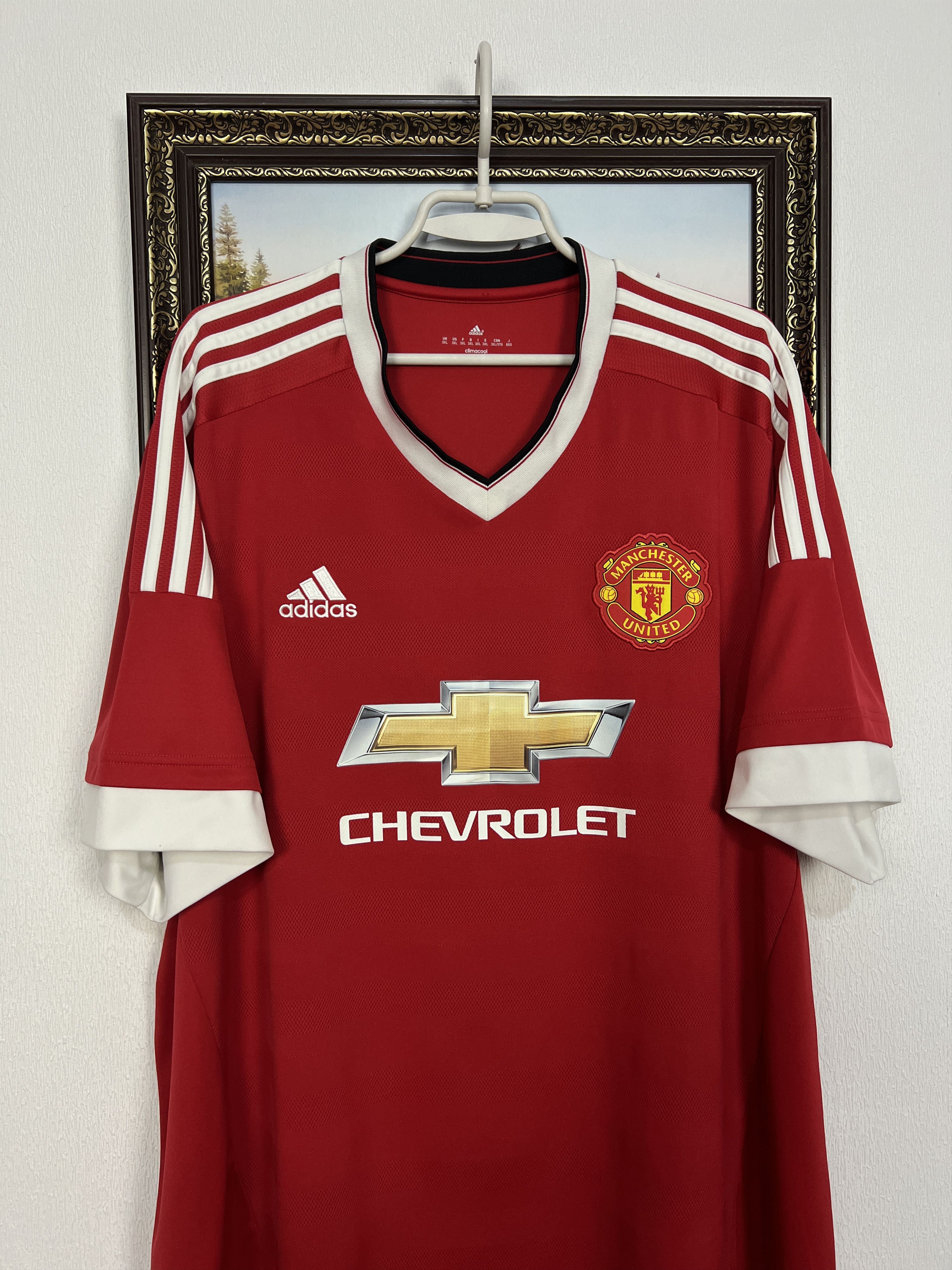 Adidas Manchester United football shirt Soccer Jersey Trikot 3XL Size US XXL / EU 58 / 5 - 2 Thumbnail