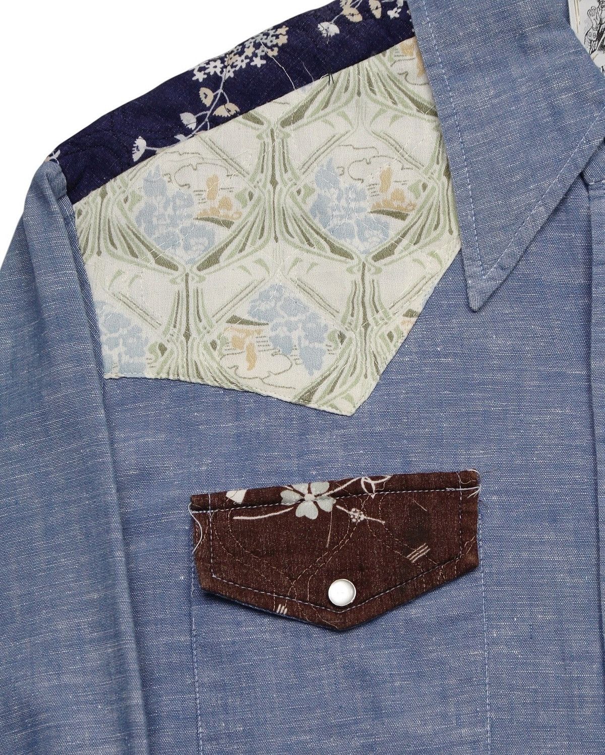 Kennington Ltd. × Vintage 1970S KENNINGTON CALIFORNIA PATCHWORK WESTERN SHIRT Size US L / EU 52-54 / 3 - 5 Thumbnail