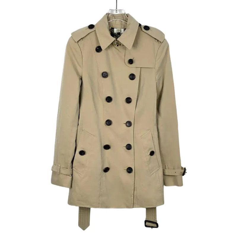 Burberry Burberry Brown Cotton Women's Trench Coat Size XS / US 0-2 / IT 36-38 - 1 Thumbnail