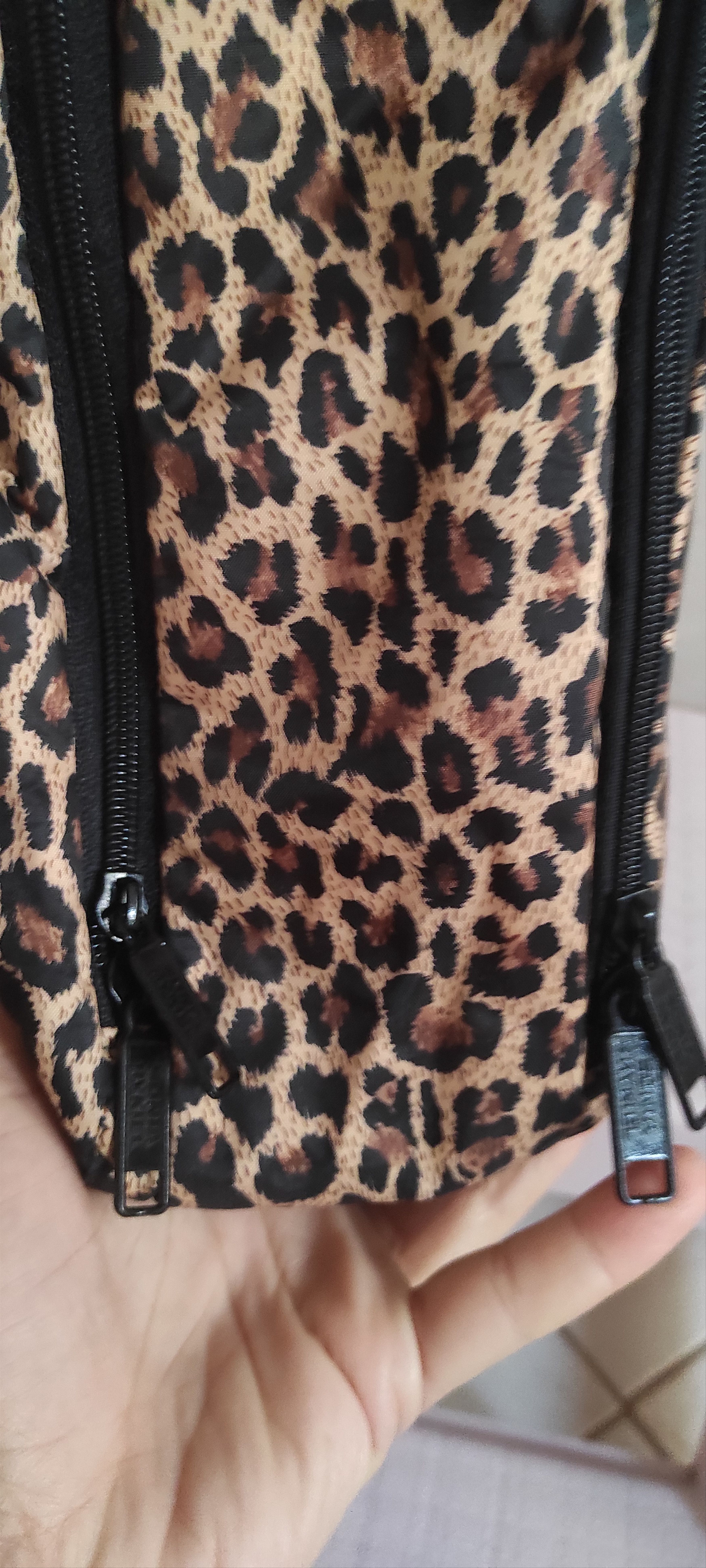 Sonia Rykiel Sonia RYKIEL Paris. Brown Panther Print Nylon Tote Bag Size ONE SIZE - 5 Thumbnail