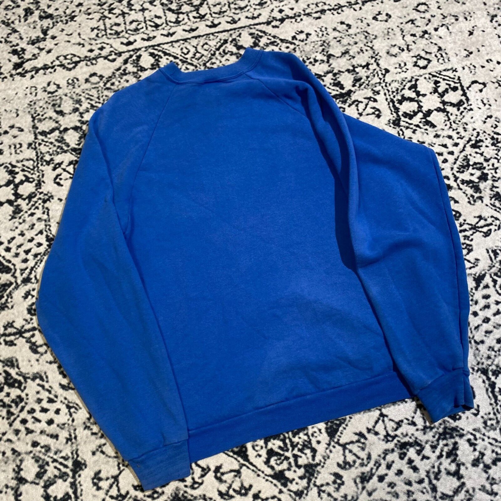 Vintage Vintage Blue Cotton Crewneck Size XL Y2K 90s Essential Size US XL / EU 56 / 4 - 9 Thumbnail