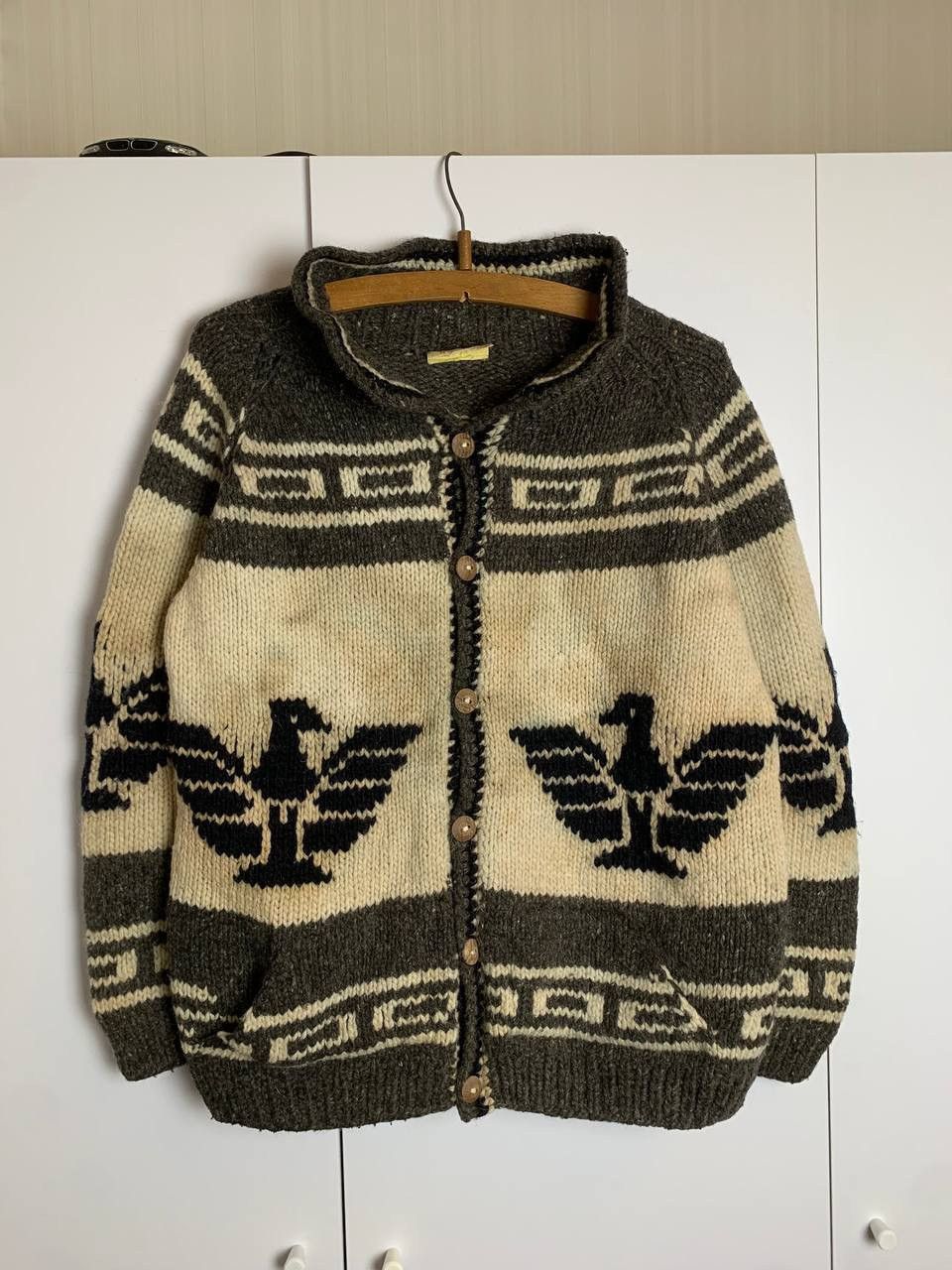 Vintage Pachamama rare aztec style wool sweater Size US L / EU 52-54 / 3 - 1 Thumbnail