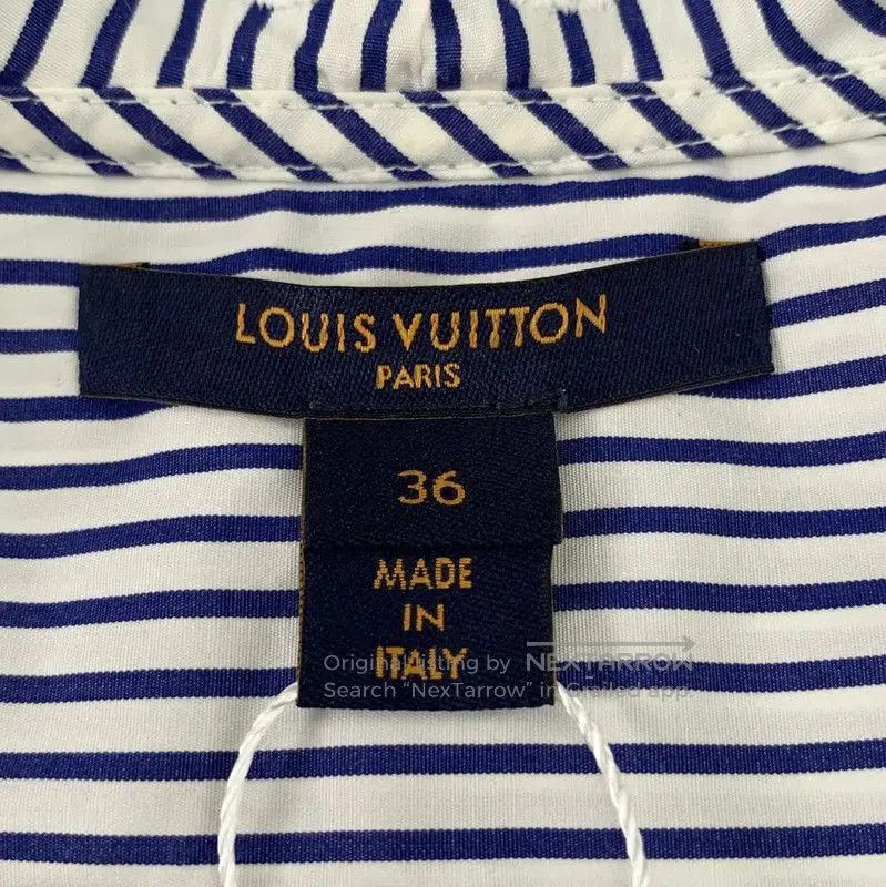 Louis Vuitton Louis Vuitton Blue Cotton Blouse for Women . Size XS / US 0-2 / IT 36-38 - 5 Thumbnail