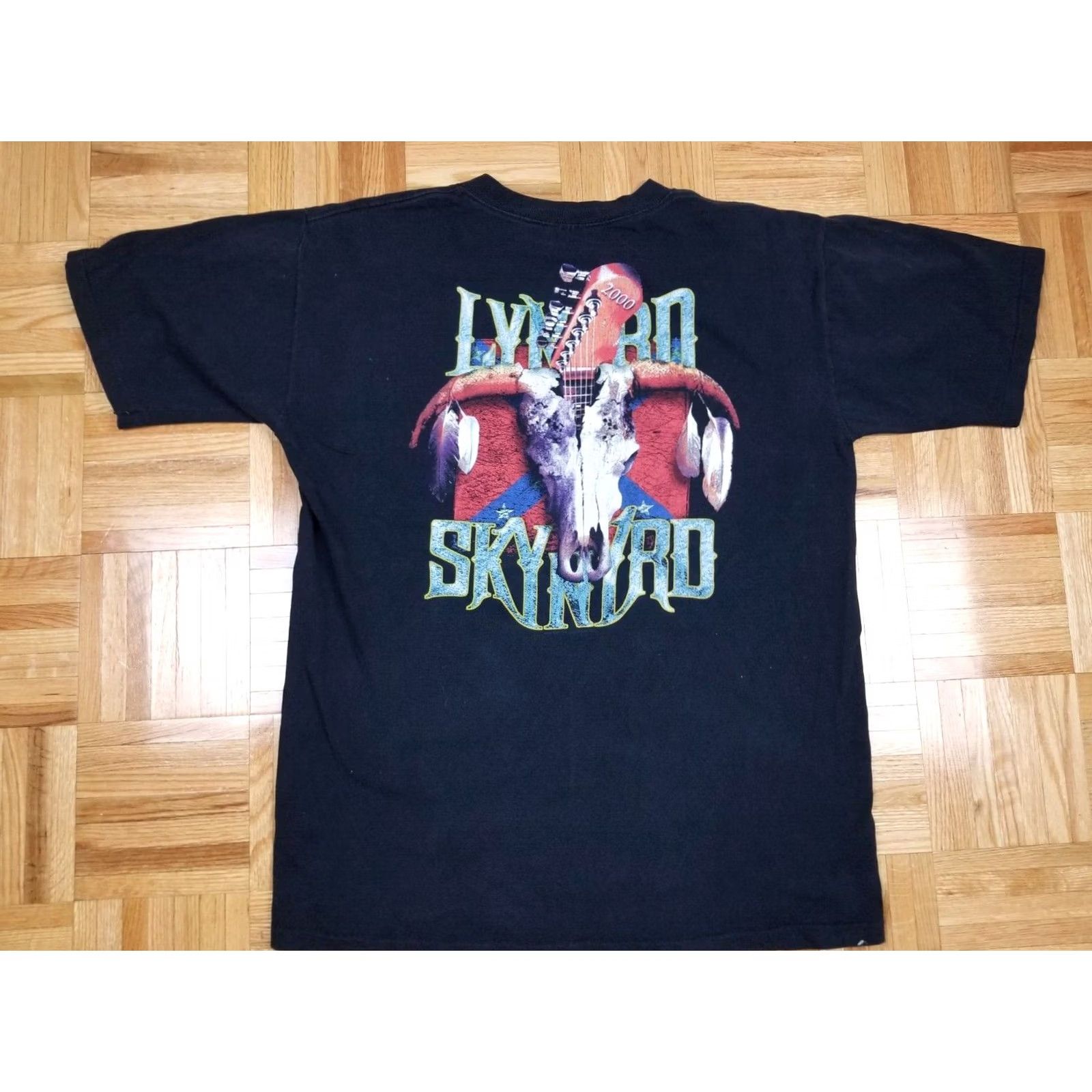 Vintage VINTAGE LYNYRD SKYNYRD ROCK BAND TOUR T-SHIRT 2000 LARGE Mens Gray Size US XL / EU 56 / 4 - 5 Thumbnail