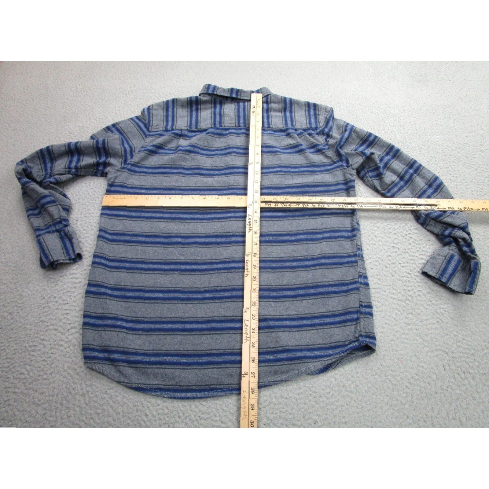 Quiksilver VINTAGE Quiksilver Button-Up Shirt Mens XL Gray Blue Striped Long Sleeve Surf Pockets Size US XL / EU 56 / 4 - 6 Thumbnail