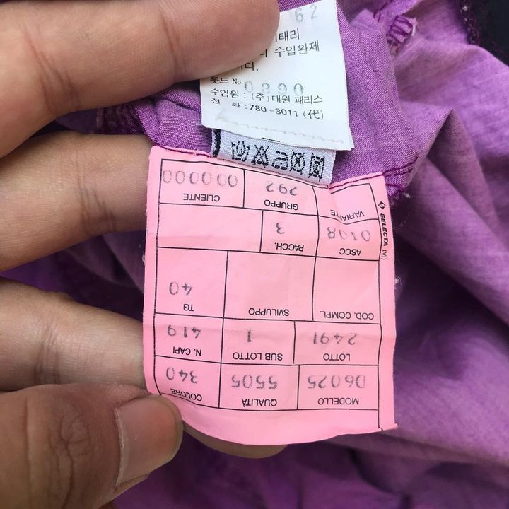 Vintage Vintage 90s Belfe zip windbreaker purple Made in Italy Size US L / EU 52-54 / 3 - 3 Thumbnail