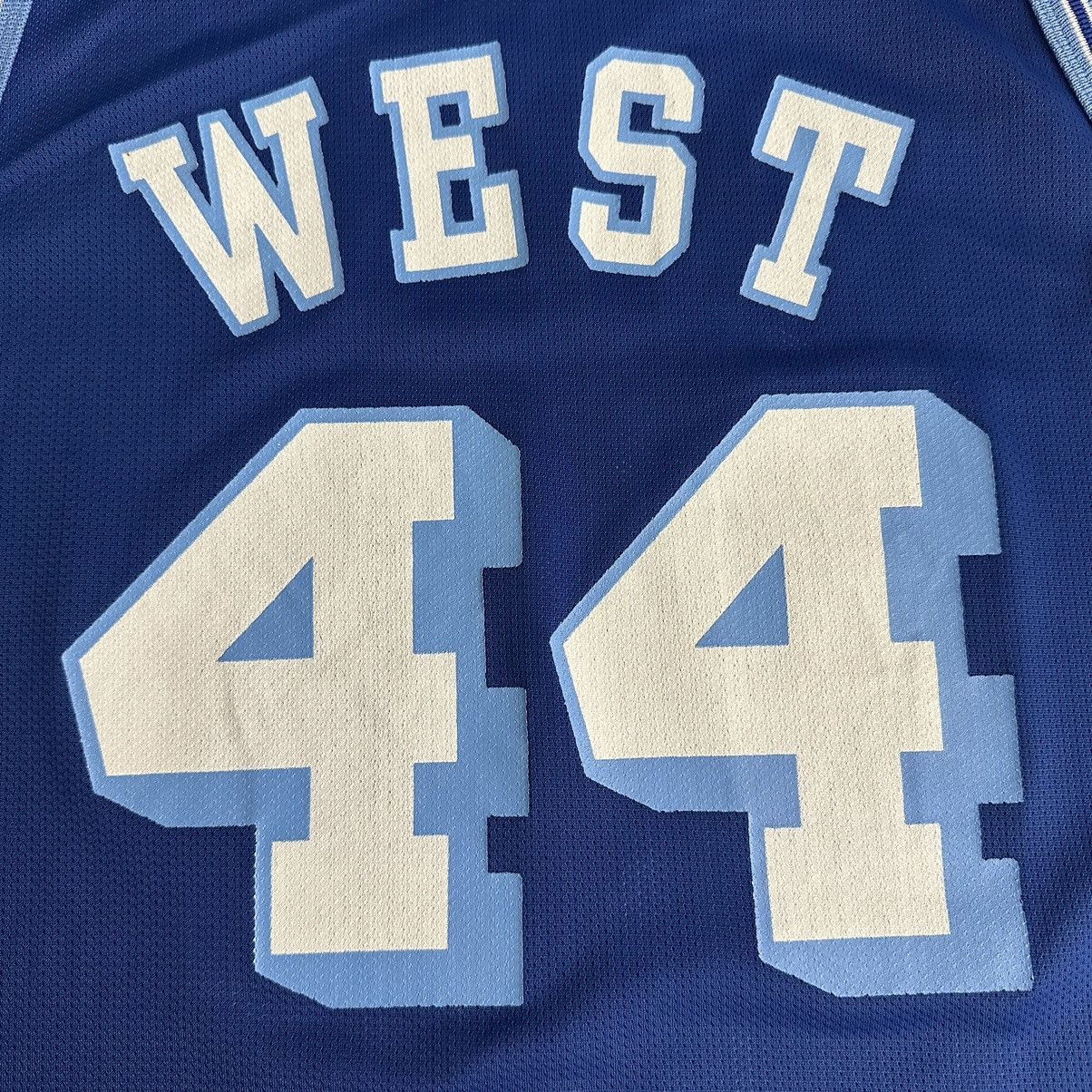 Champion × Vintage 90s Jerry West LA Lakers NBA 50th Anniversary Blue 48/XL Size US XL / EU 56 / 4 - 10 Thumbnail