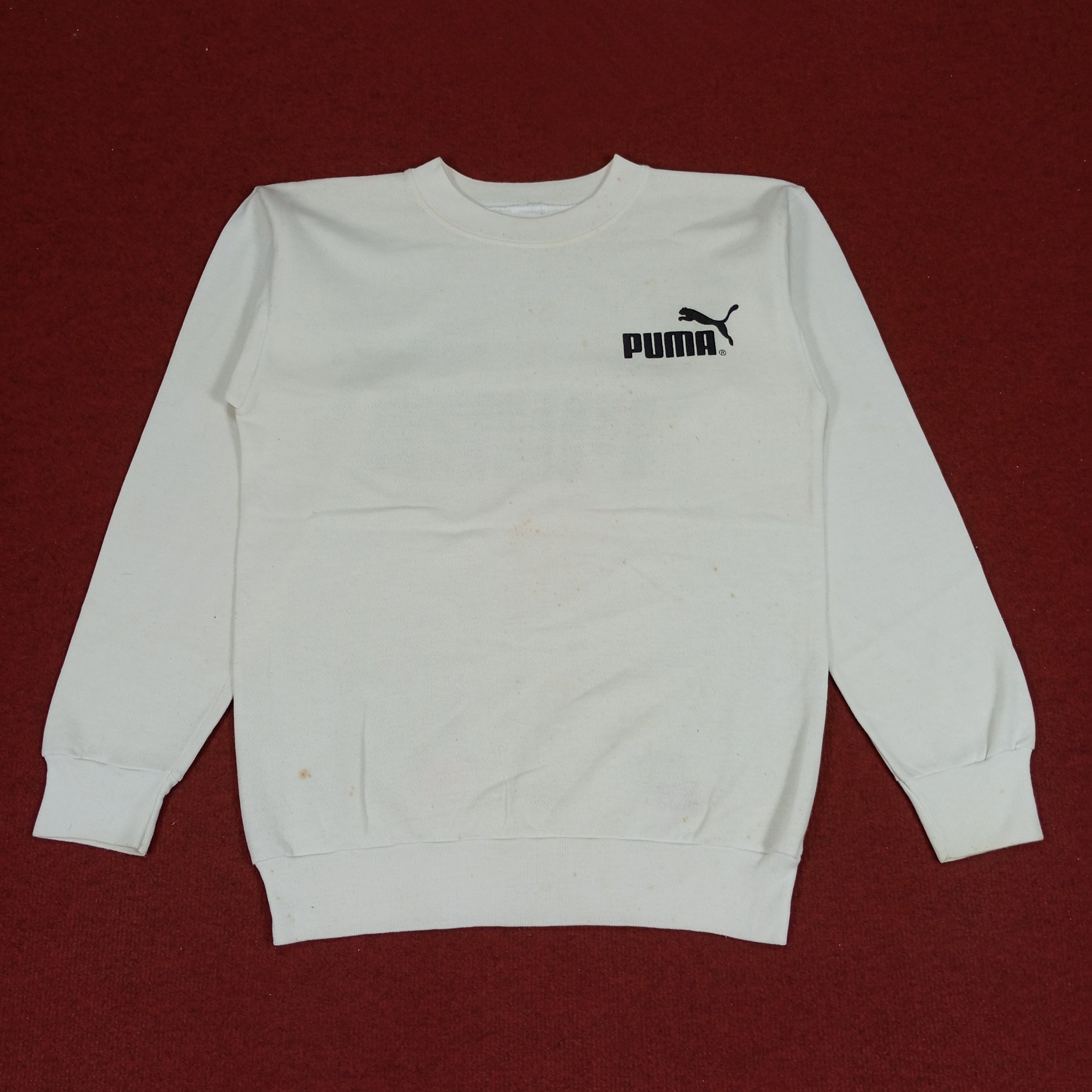 Puma × Vintage Puma Spellout Logo Design Sweatshirt Size US S / EU 44-46 / 1 - 3 Thumbnail