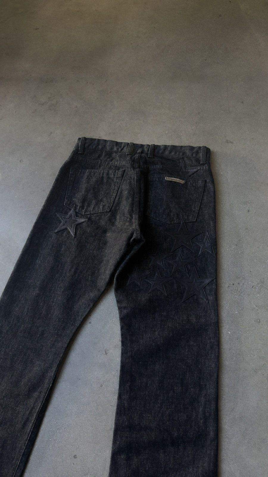 Chrome Hearts RARE! Chrome Hearts Grey & Black Star Patch Jeans Size US 32 / EU 48 - 3 Thumbnail