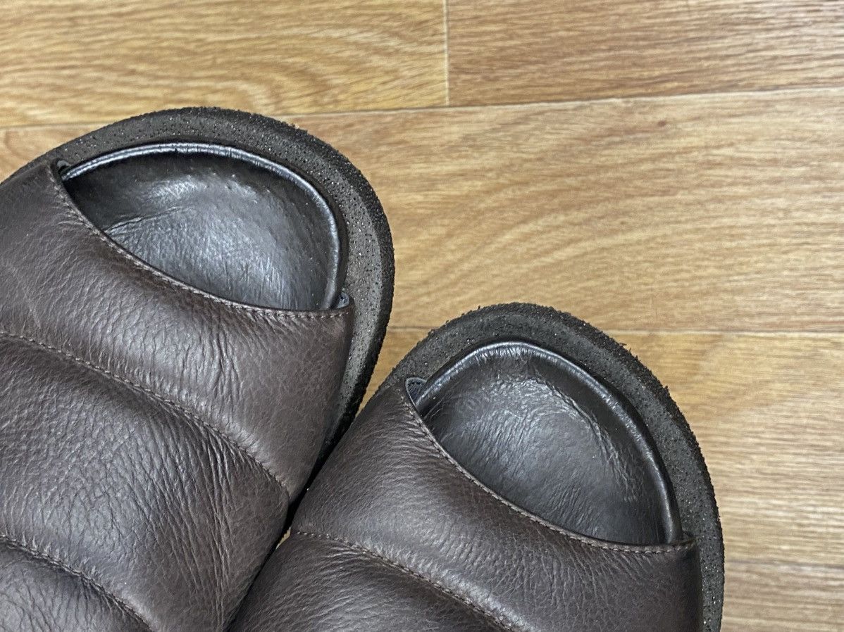Designer × Other Lofina Brown Leather Avantgarde Platform Puff Sliders Size US 8 / IT 38 - 9 Thumbnail