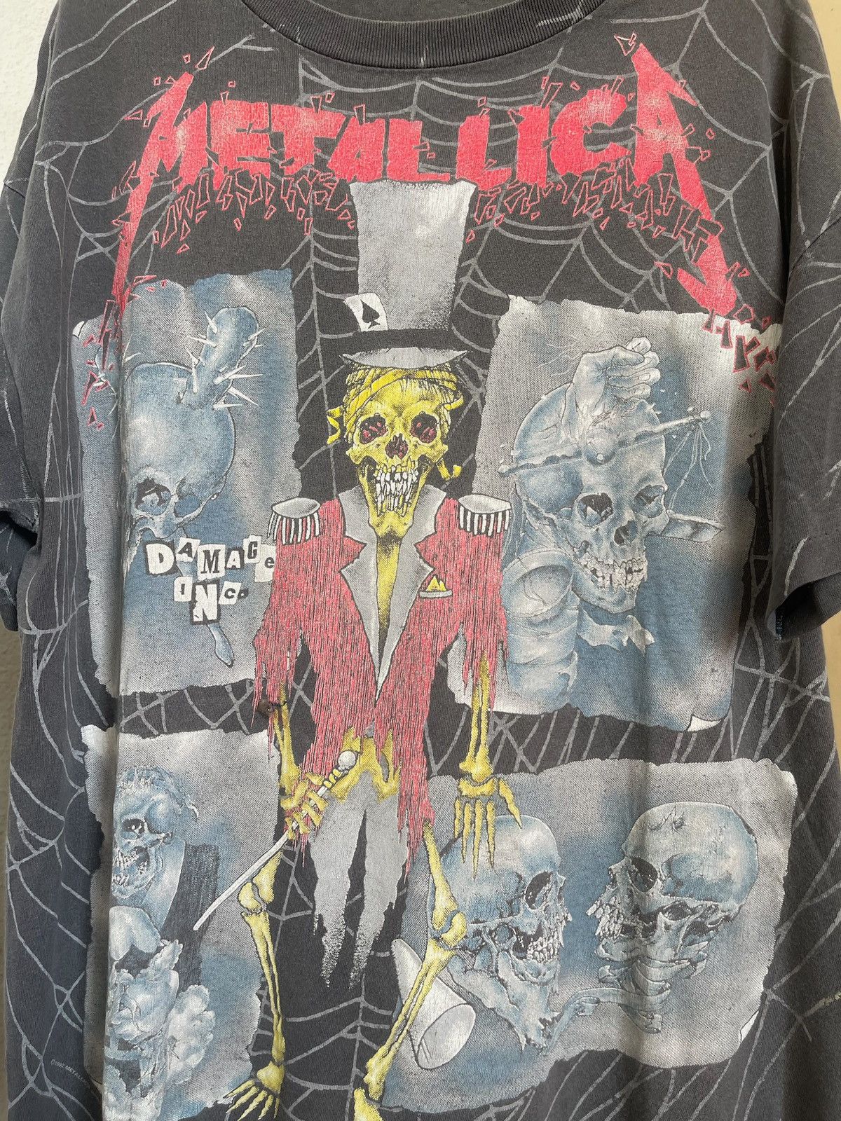 Band Tees × Vintage Vintage 1992 Metallica Ringmaster Pushead All over print Size US L / EU 52-54 / 3 - 2 Thumbnail