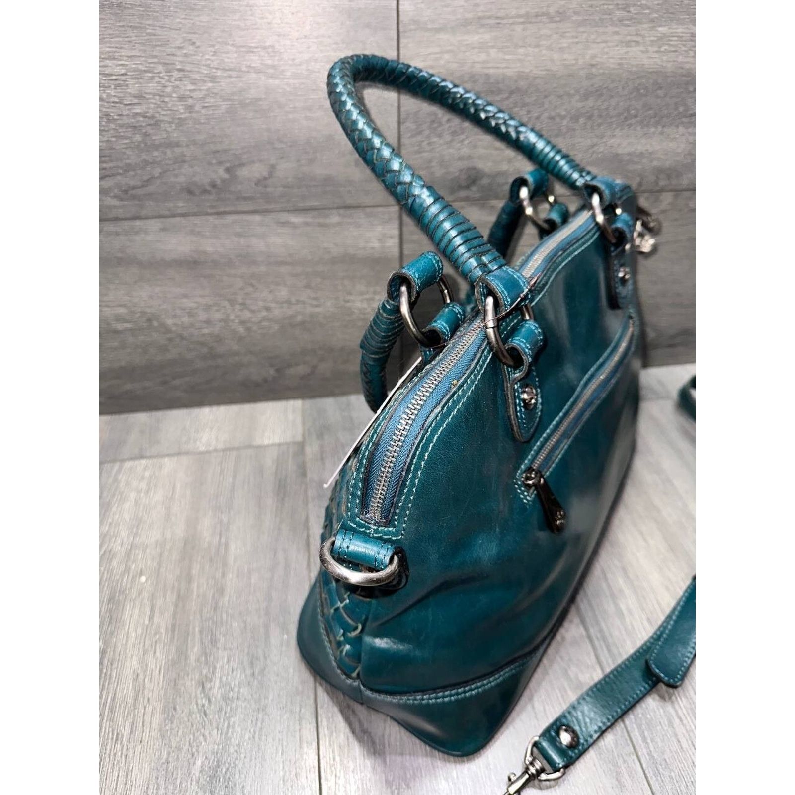 Patricia Nash Patricia Nash Washed Woven Leather Augus Satchel bag A382253 Size ONE SIZE - 7 Thumbnail