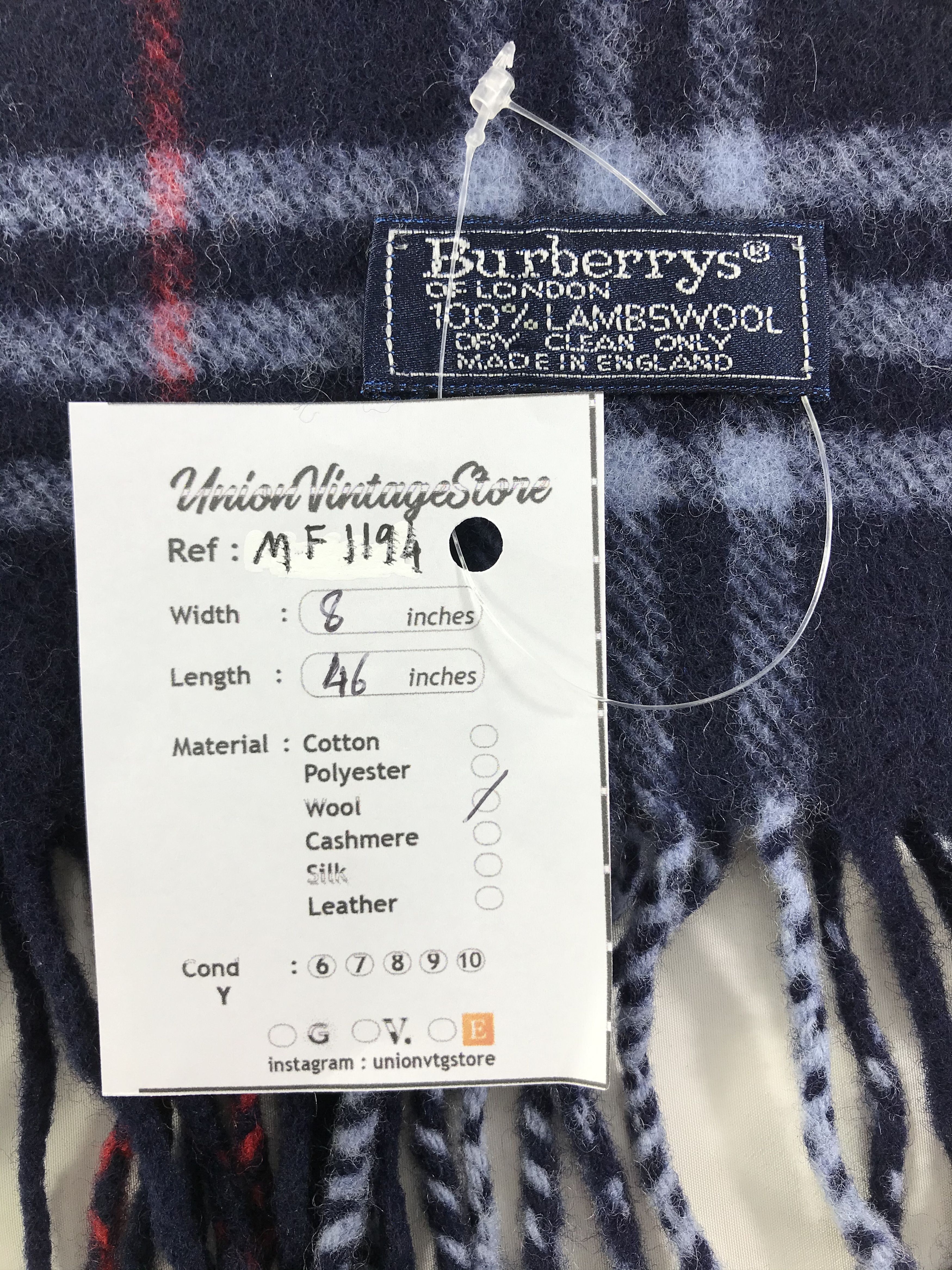 Burberry Vintage Burberry Scarf/Muffler/Neckwear MF1194 Size ONE SIZE - 4 Thumbnail