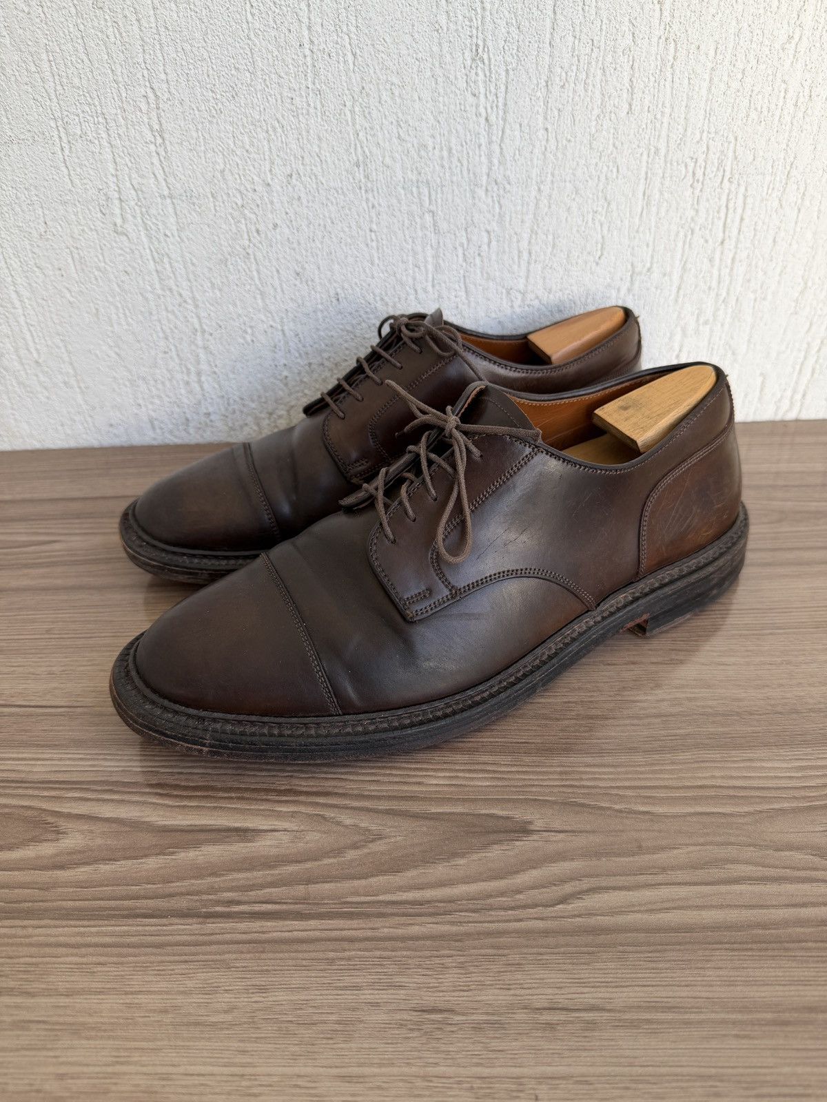Alden Shell cordovan cap toe derby Size US 9 / EU 42 - 2 Thumbnail