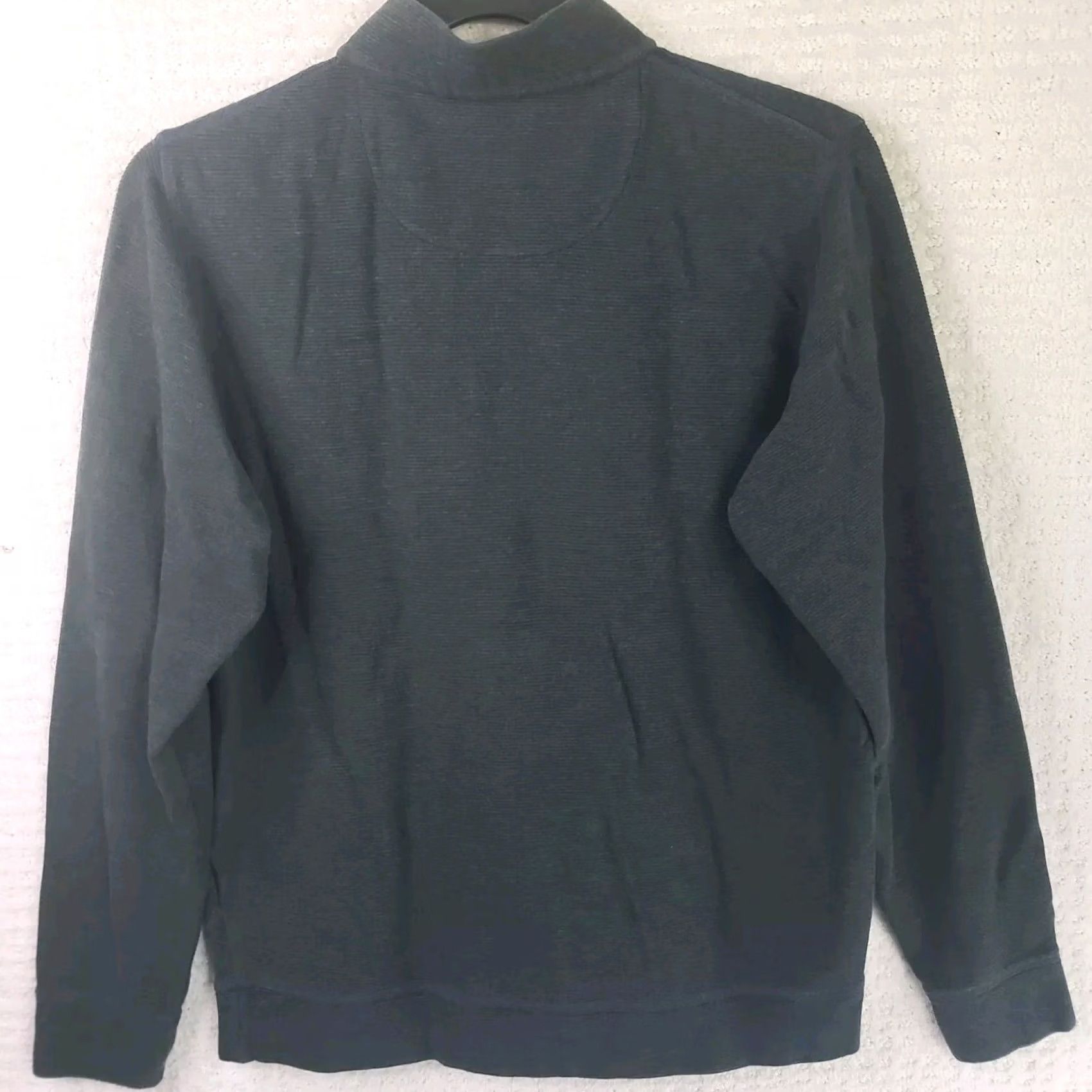 Peter Millar Peter Millar Men's Sweatshirt L Gray 1/4 Zip Mock Neck Long Sleeve Knit Polyester Spandex Crown Logo Zipper Pullover Athletic Outdoor Cavalry? Size US L / EU 52-54 / 3 - 7 Thumbnail