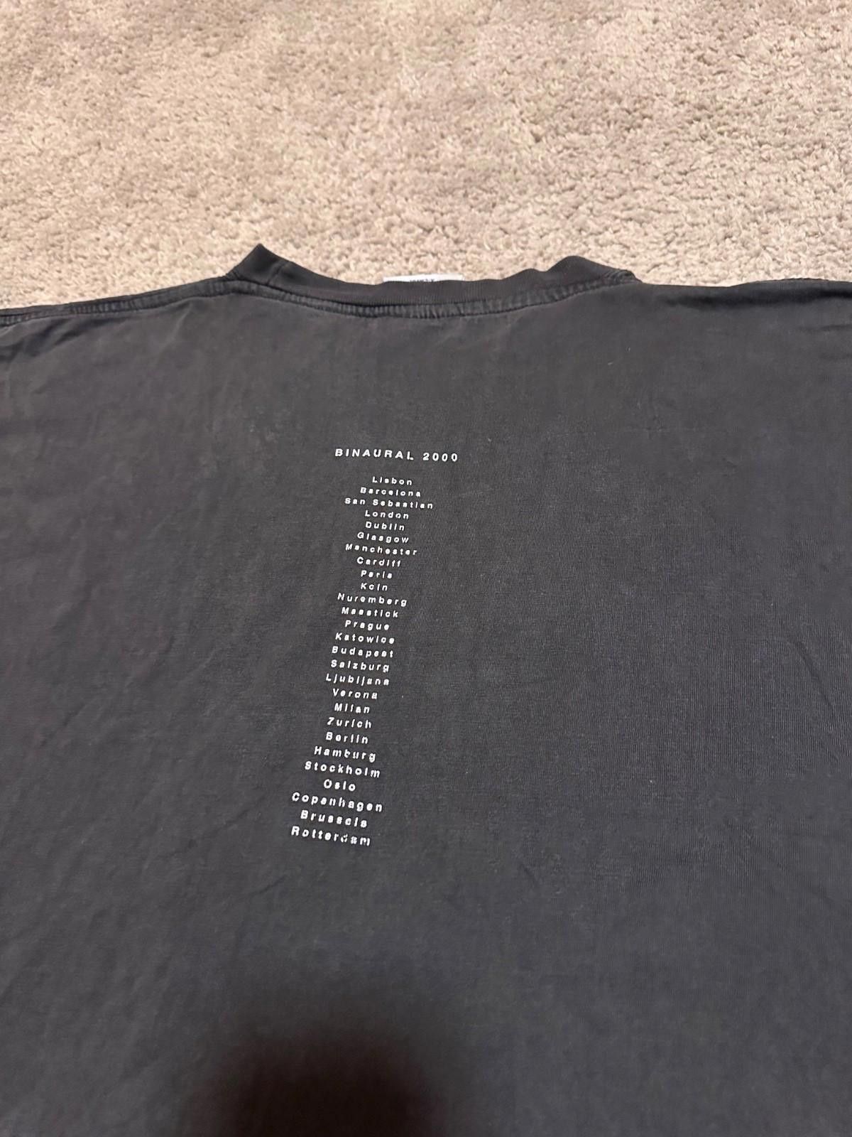 Band Tees Pearl Jam Vintage T Shirt 2000 Binaural USA Tour LP Size XL Size US XL / EU 56 / 4 - 8 Thumbnail