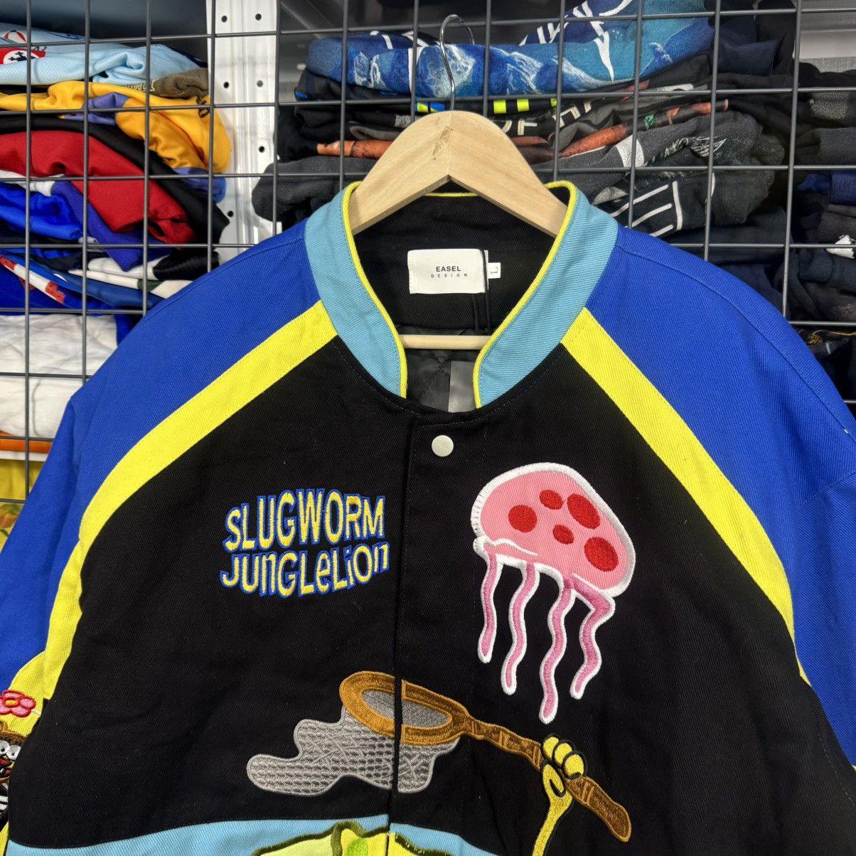 Nickelodeon Sponge Bob Nickelodeon Dudack NASCAR Bomber Jacket Size US L / EU 52-54 / 3 - 3 Thumbnail