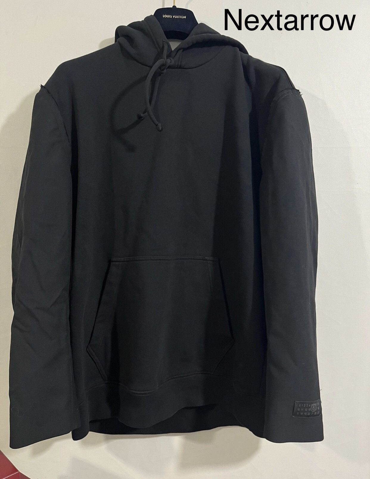 まめ◡̈︎* MAISON MARGIELA Numbers Logo Hoodie Black - Wrong Weather