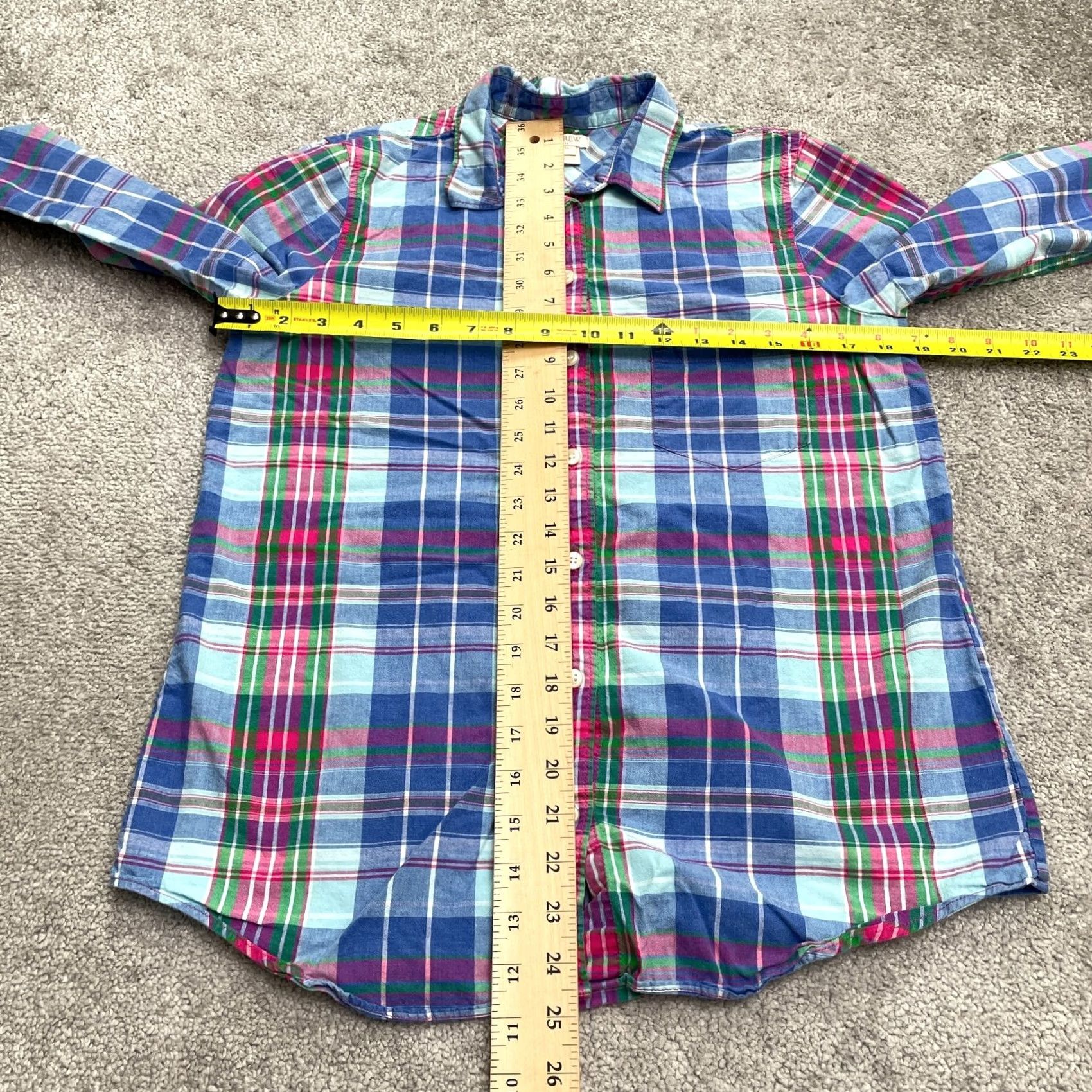 J.Crew J. Crew Button Up Shirt Womens XS Multicolor Long Sleeve Cotton Casual Top Size XS / US 0-2 / IT 36-38 - 7 Thumbnail