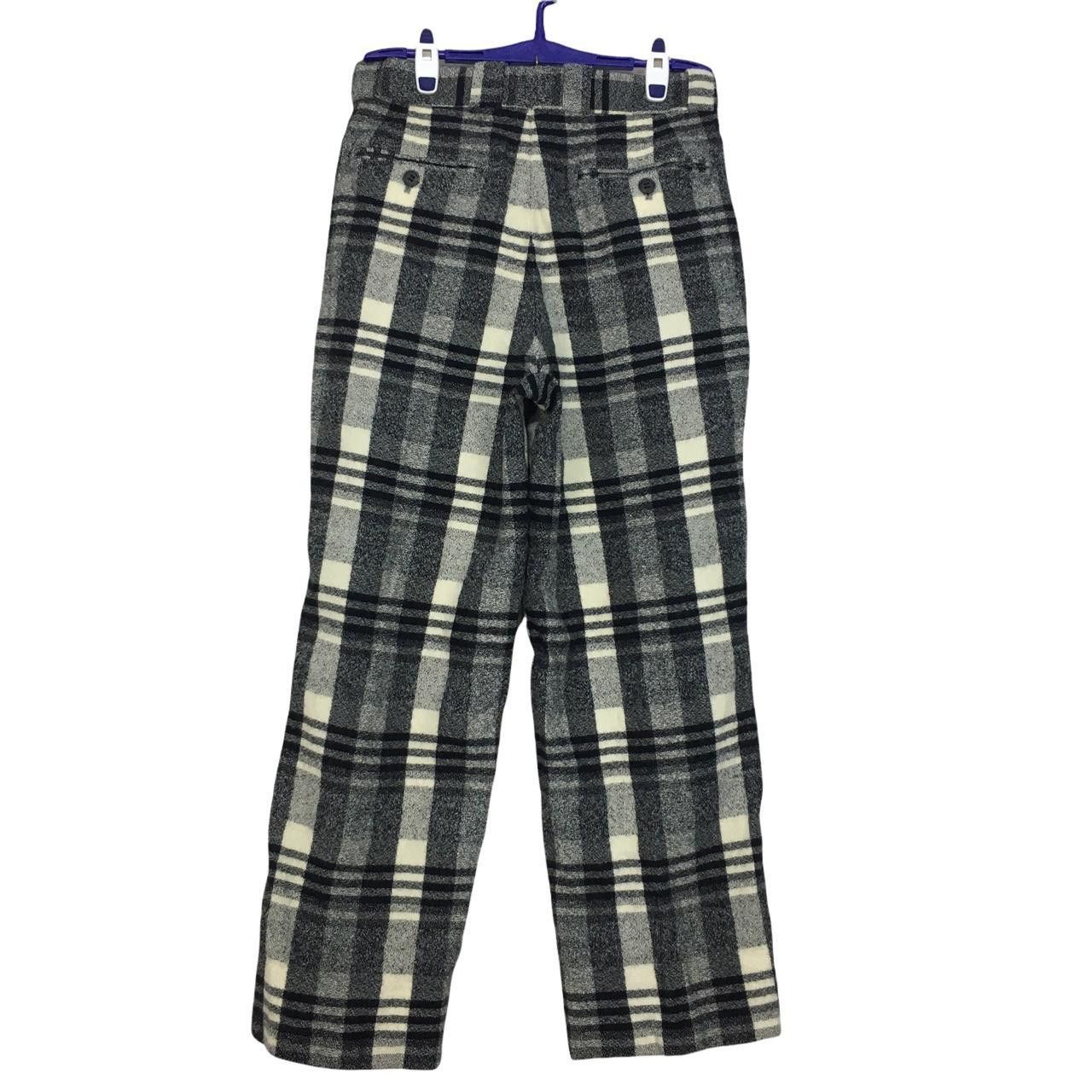 Vintage Vtg BELGRENO HOMME Plaid Long Pants Trousers Casual Pants Size US 26 / EU 42 - 2 Thumbnail