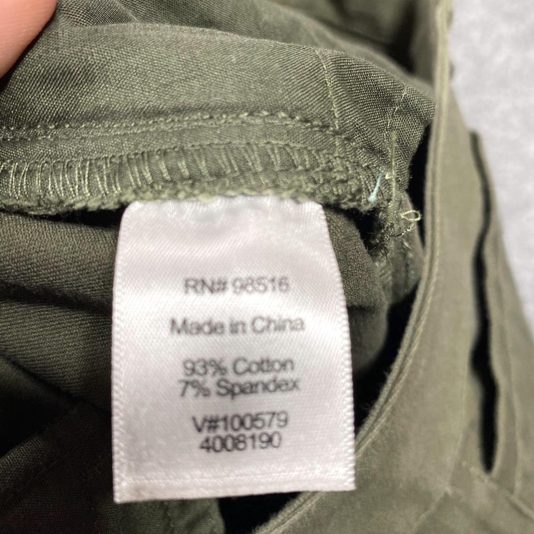 Coldwater Creek Coldwater Creek Pants Womens 10 Green Natural Fit Chino Straight Leg Stretch Size 32" / US 10 / IT 46 - 4 Thumbnail