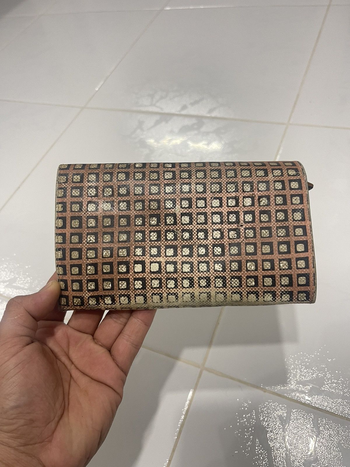 Marni × Vintage VINTAGE MARNİ ITALY PLAID BROWN LONG WALLET Size ONE SIZE - 2 Thumbnail