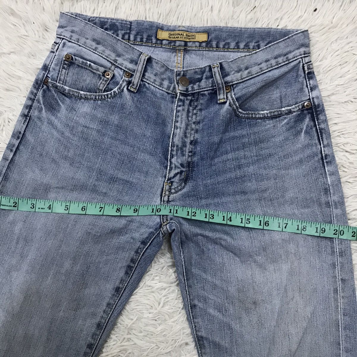Japanese Brand Uniqlo Basic S-002 Regular Fit Straight Jenas Size US 30 / EU 46 - 15 Thumbnail