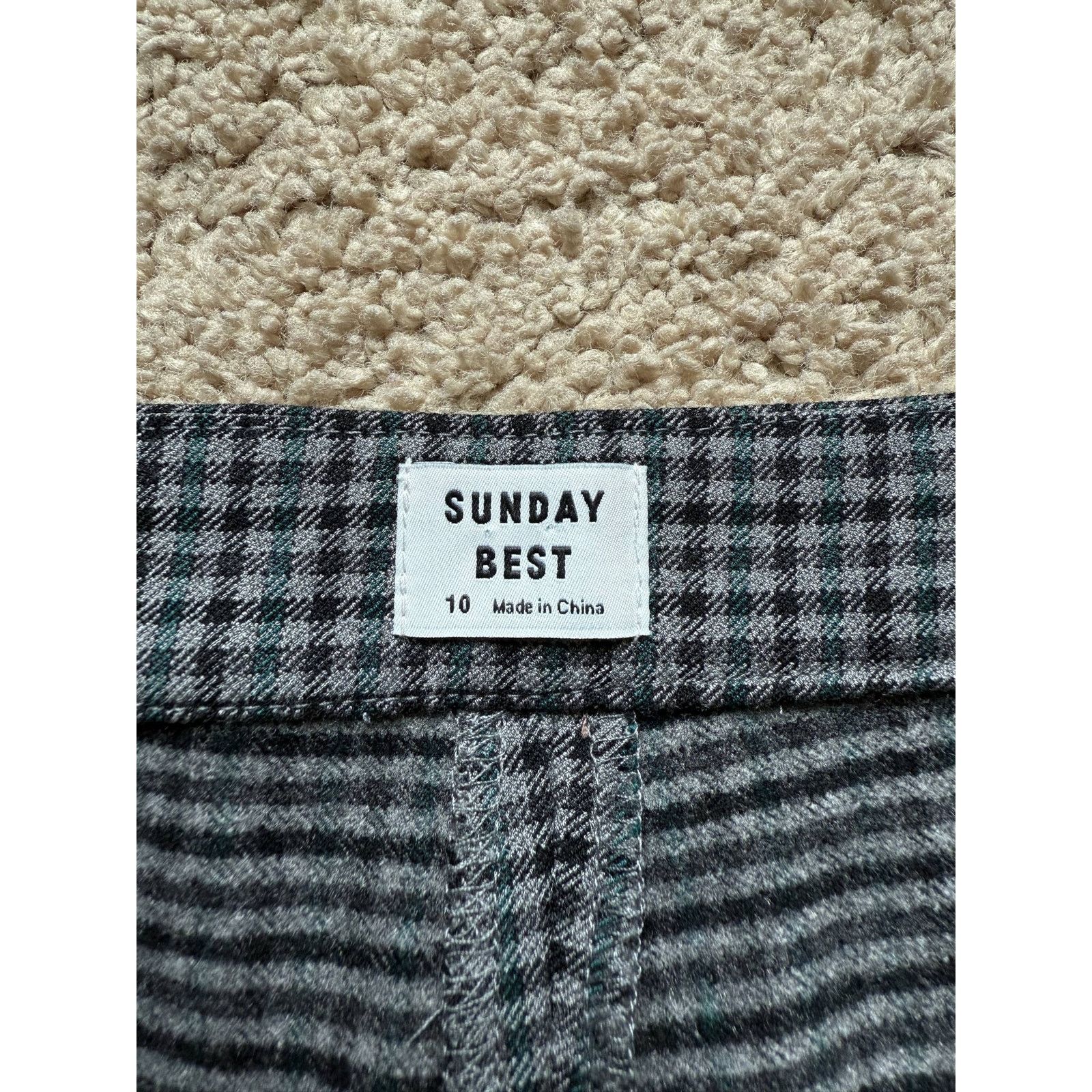 Aritzia Sunday Best Aritzia Gingham Straight Ankle Pants Womens 10 Size 32" / US 10 / IT 46 - 6 Thumbnail