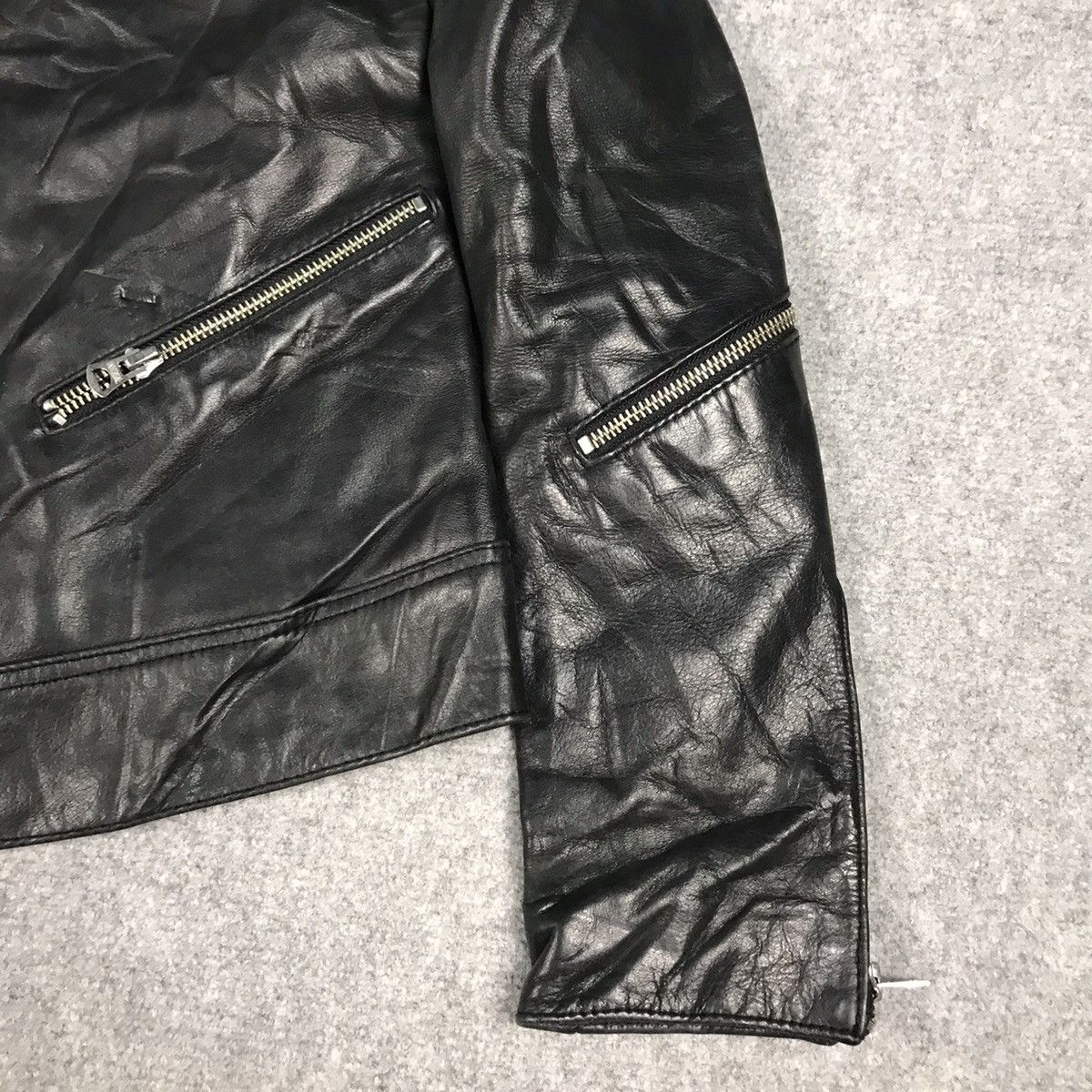 Japanese Brand × Lee LEE MULTI ZIPPER PUNK GOTHIC STYLE LEATHER JACKET Size S / US 4 / IT 40 - 4 Thumbnail