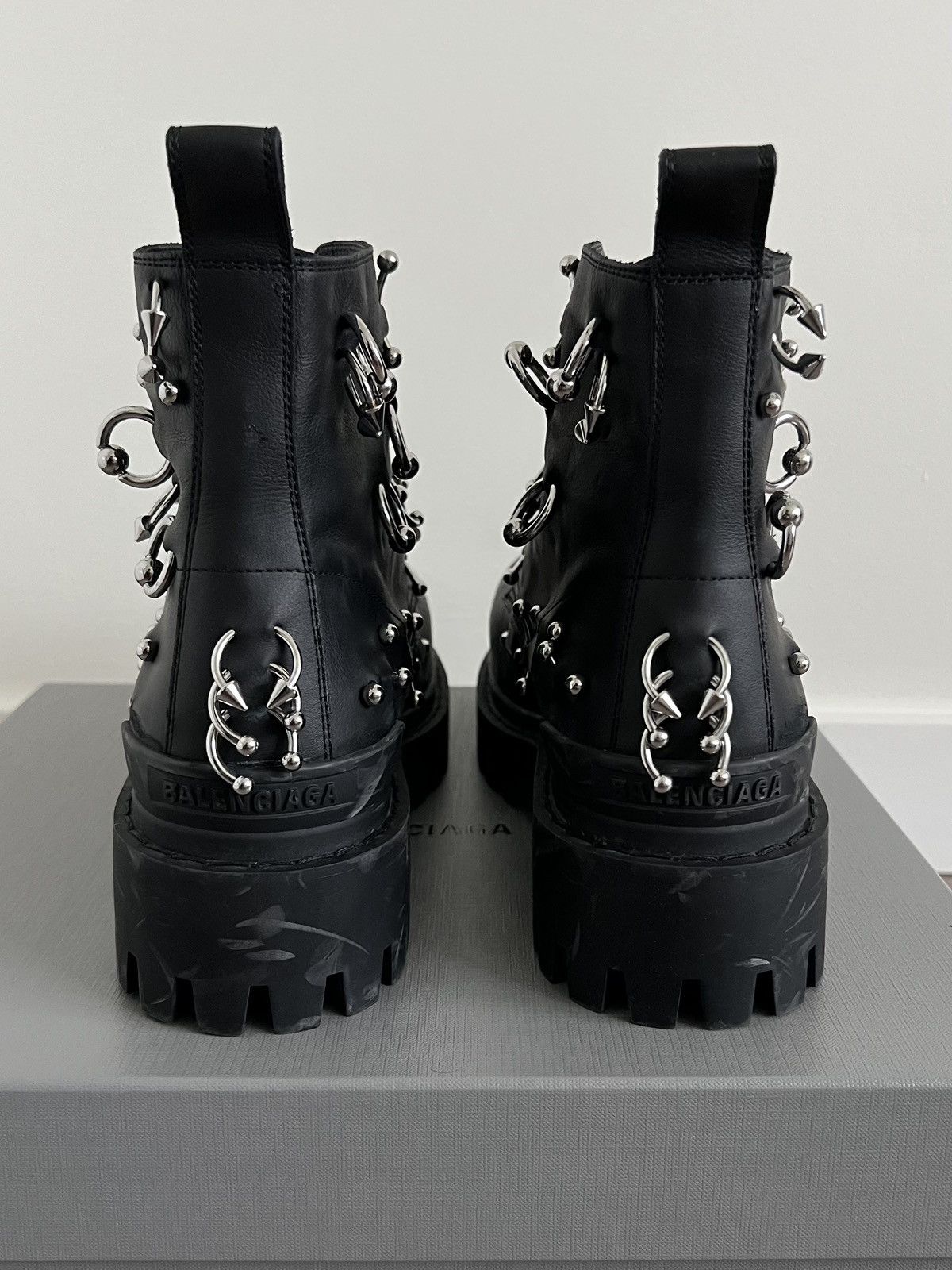 Balenciaga Balenciaga Leather Strike Piercing Boot 45 Size US 12 / EU 45 - 6 Thumbnail