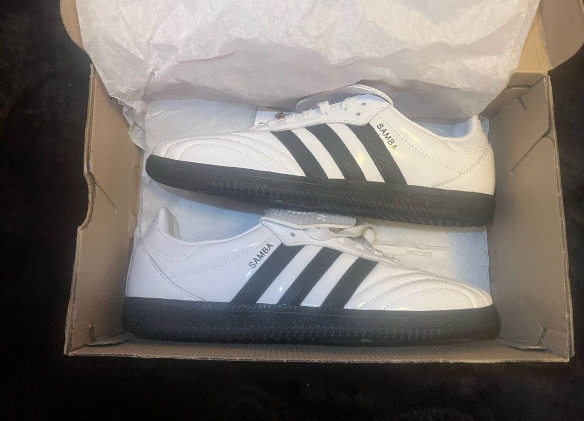 Adidas Adidas Samba LT Patent Leather Pack White Black Size US 9 / IT 39 - 2 Thumbnail